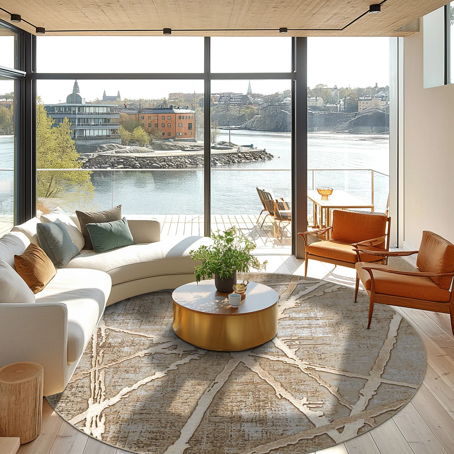 Round rug - Lagos (beige)