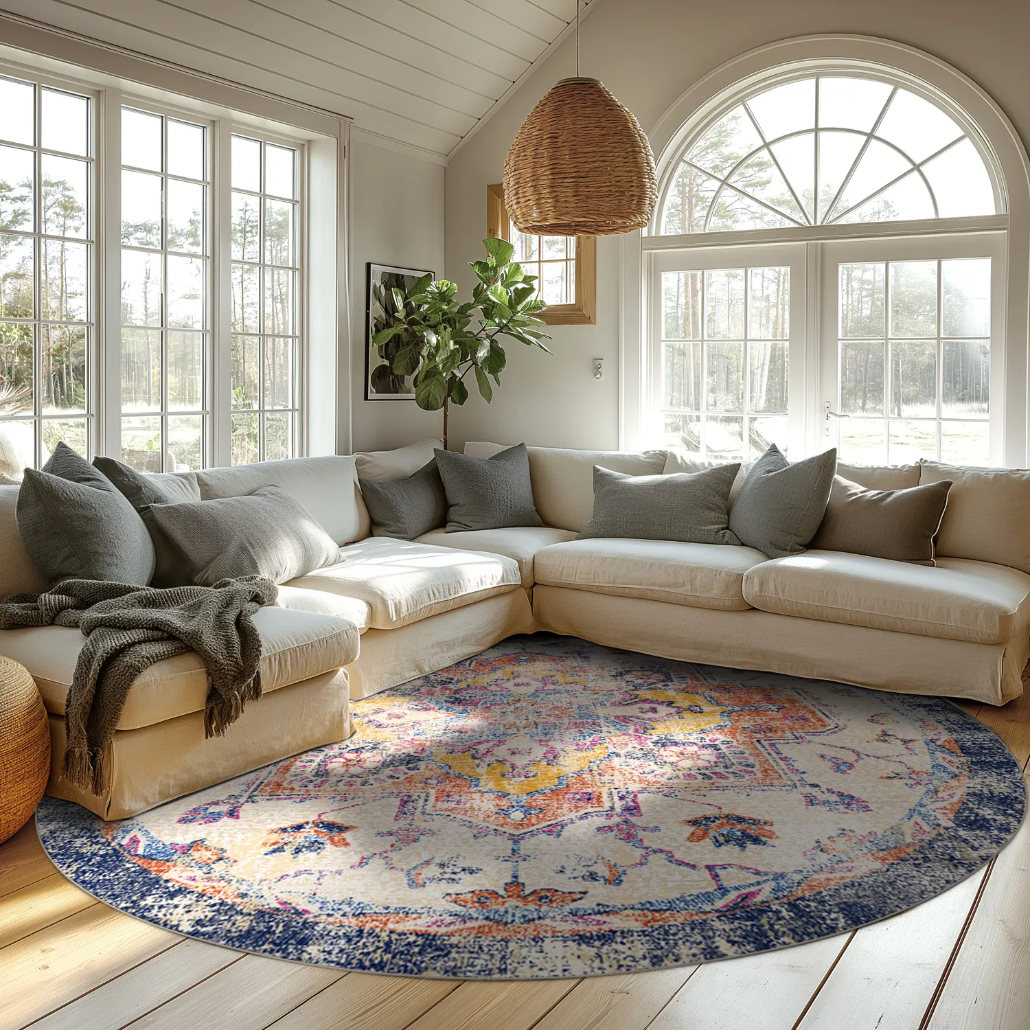 Round rug - Lamta (multi)