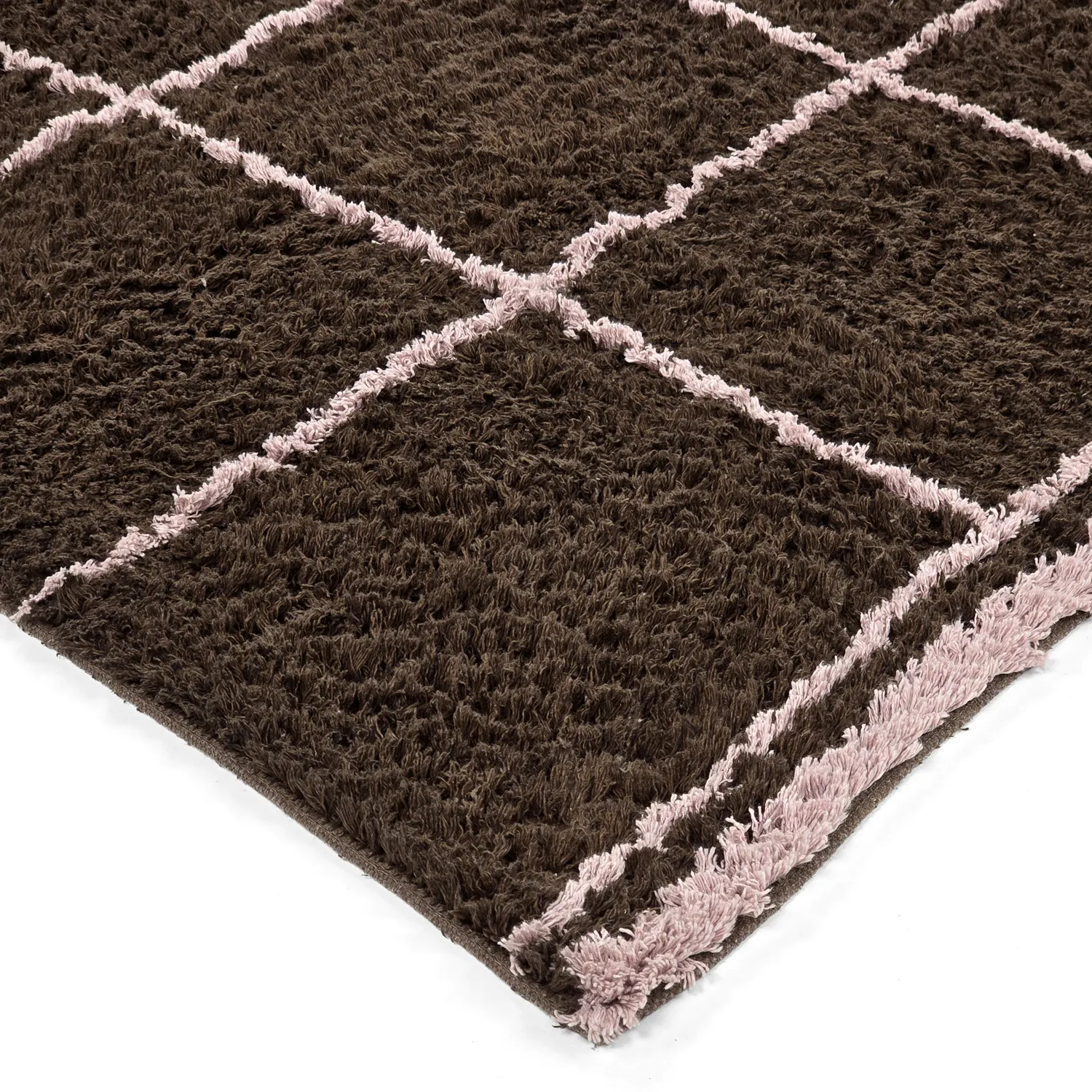 Shaggy rugs - Lana Natural Cotton Shaggy (brown)