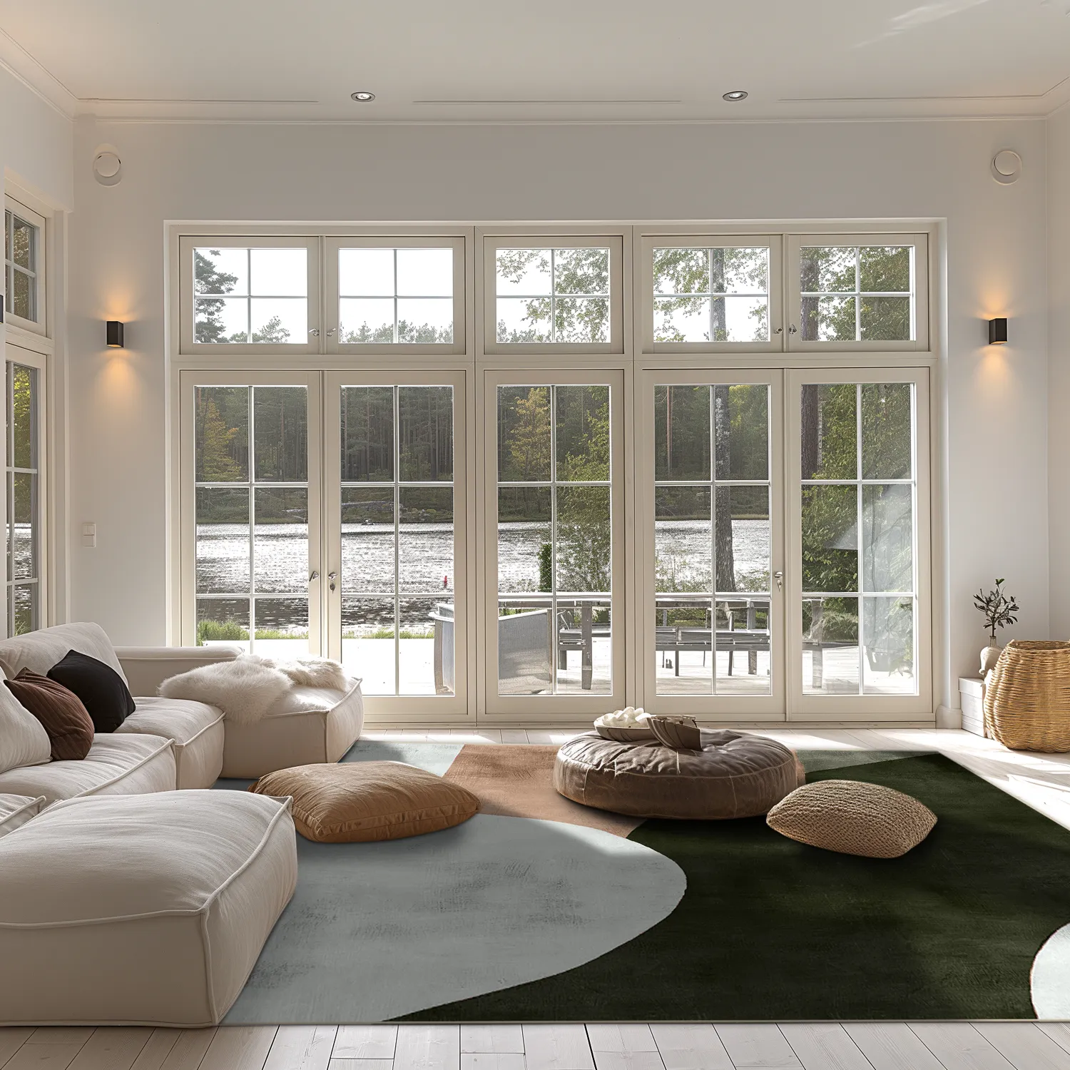 Wilton rug - Lazio (green/multi)