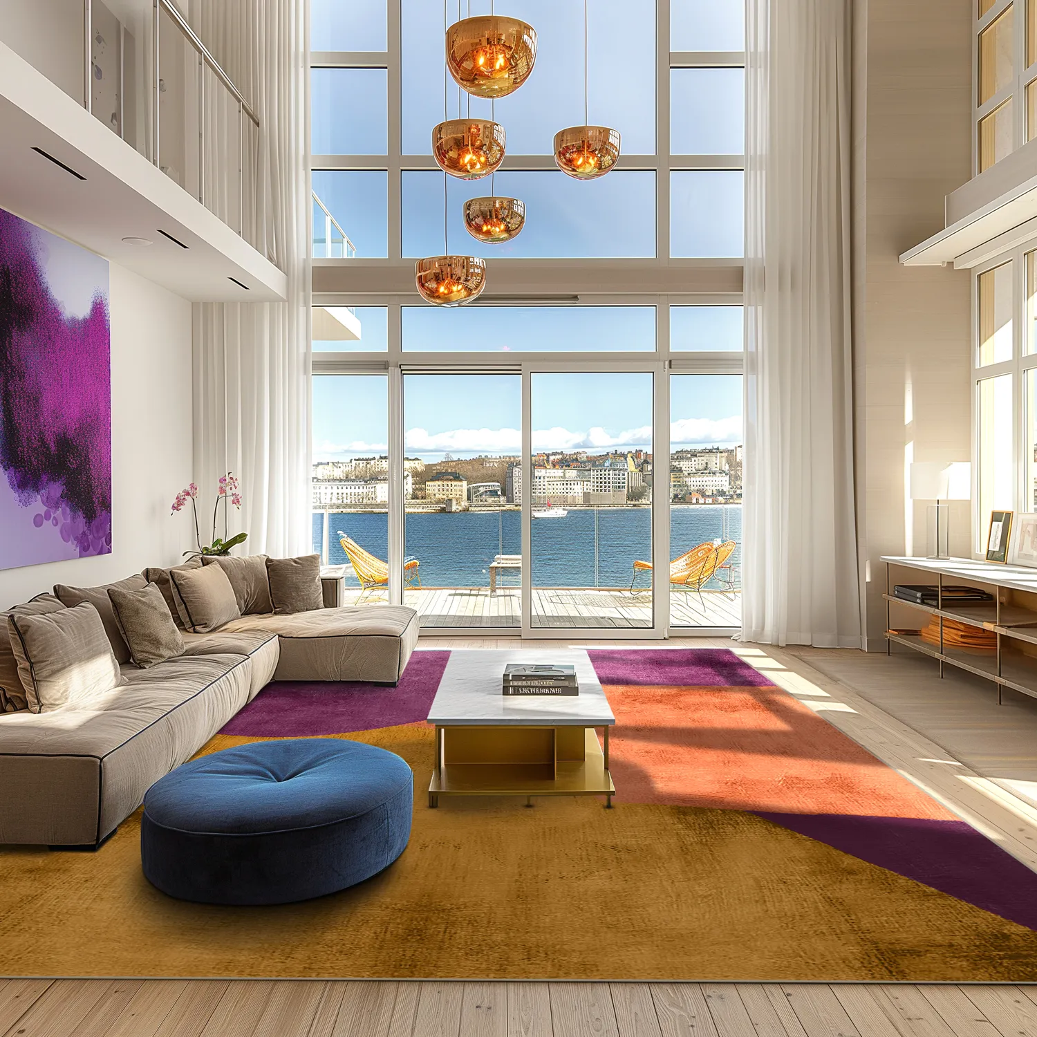 Wilton rug - Lazio (purple)