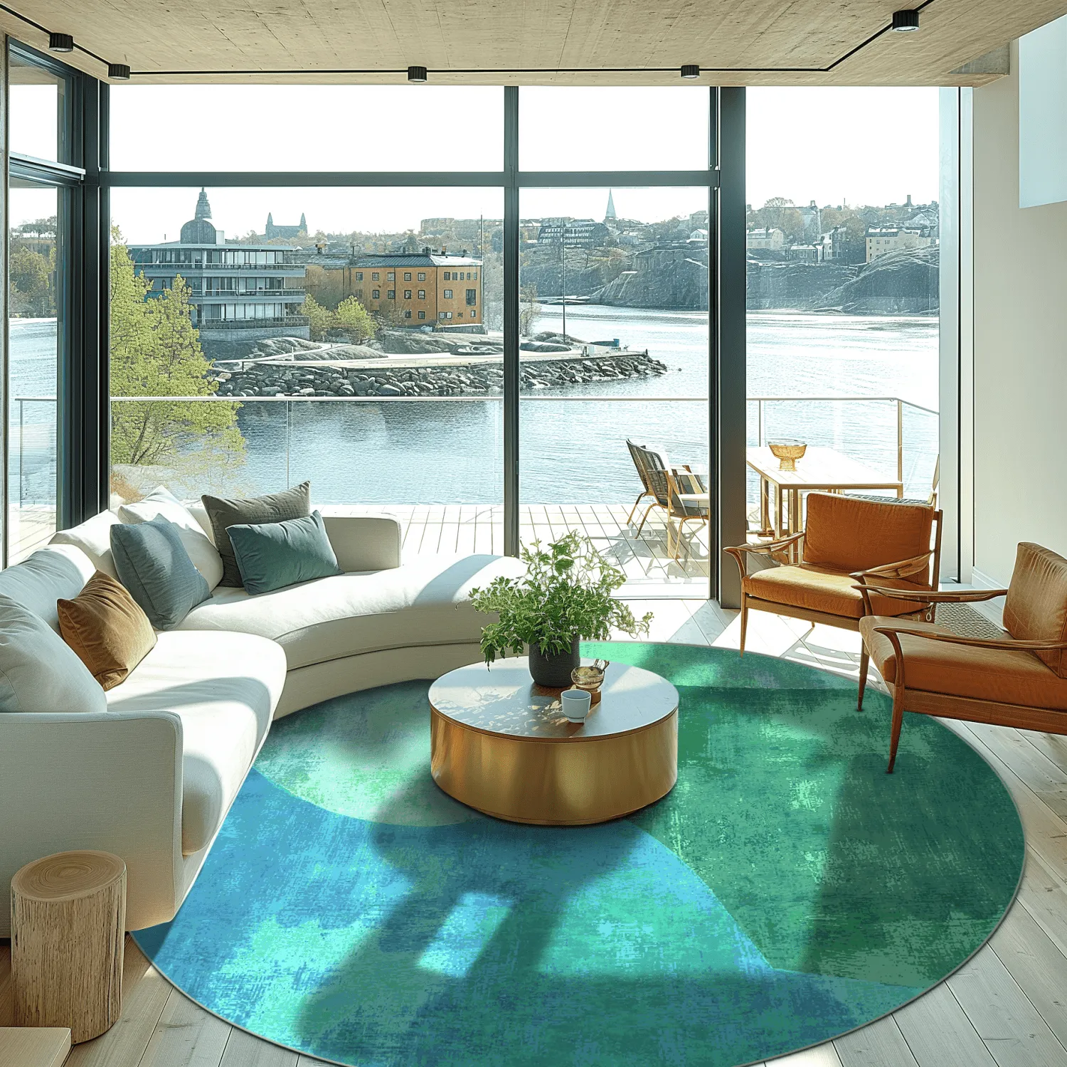 Round rug - Lazio (green)