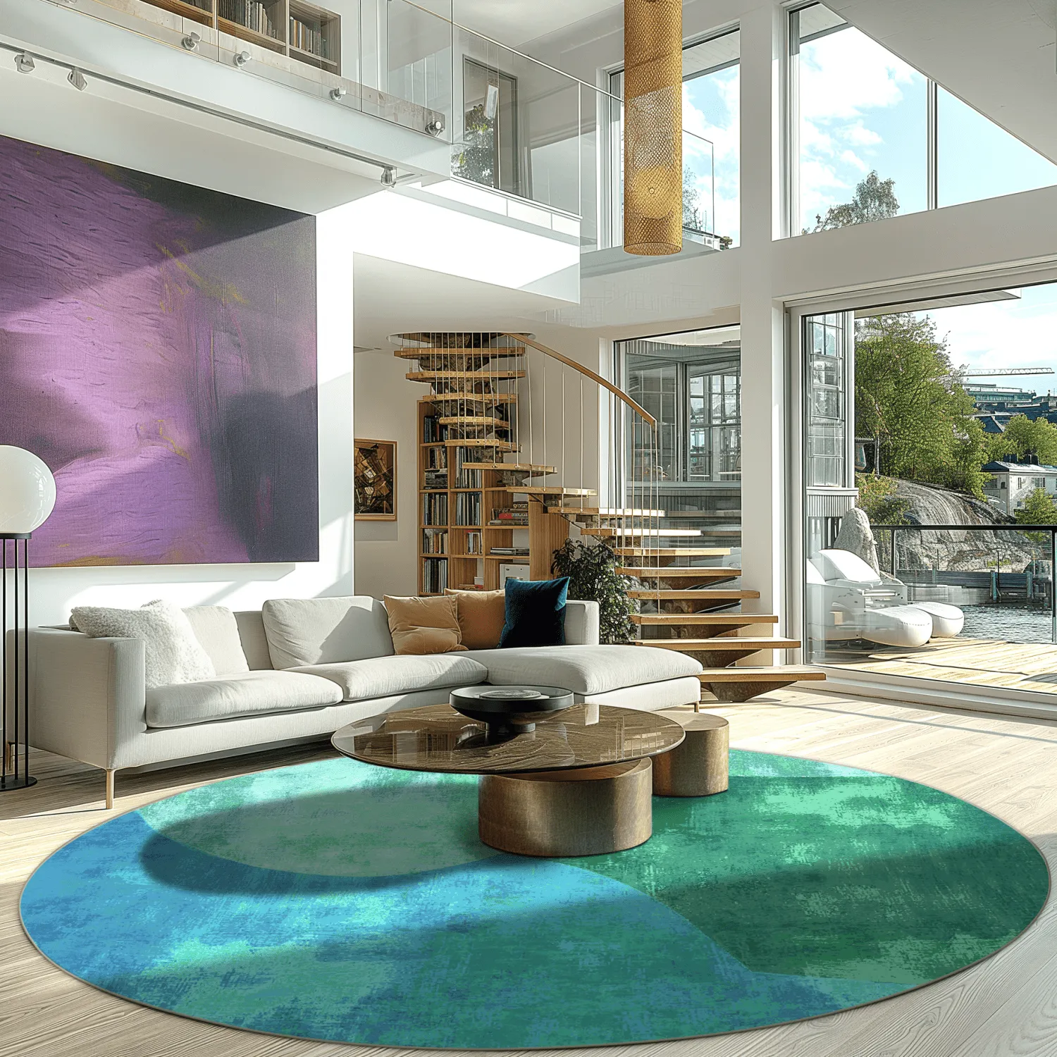 Round rug - Lazio (green)