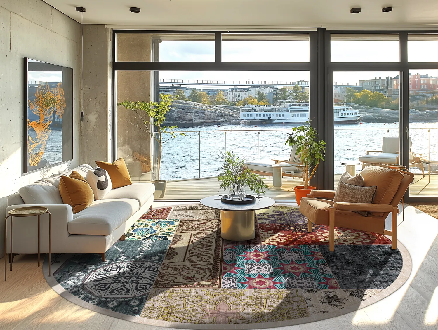 Round rug - Linosa (multi)