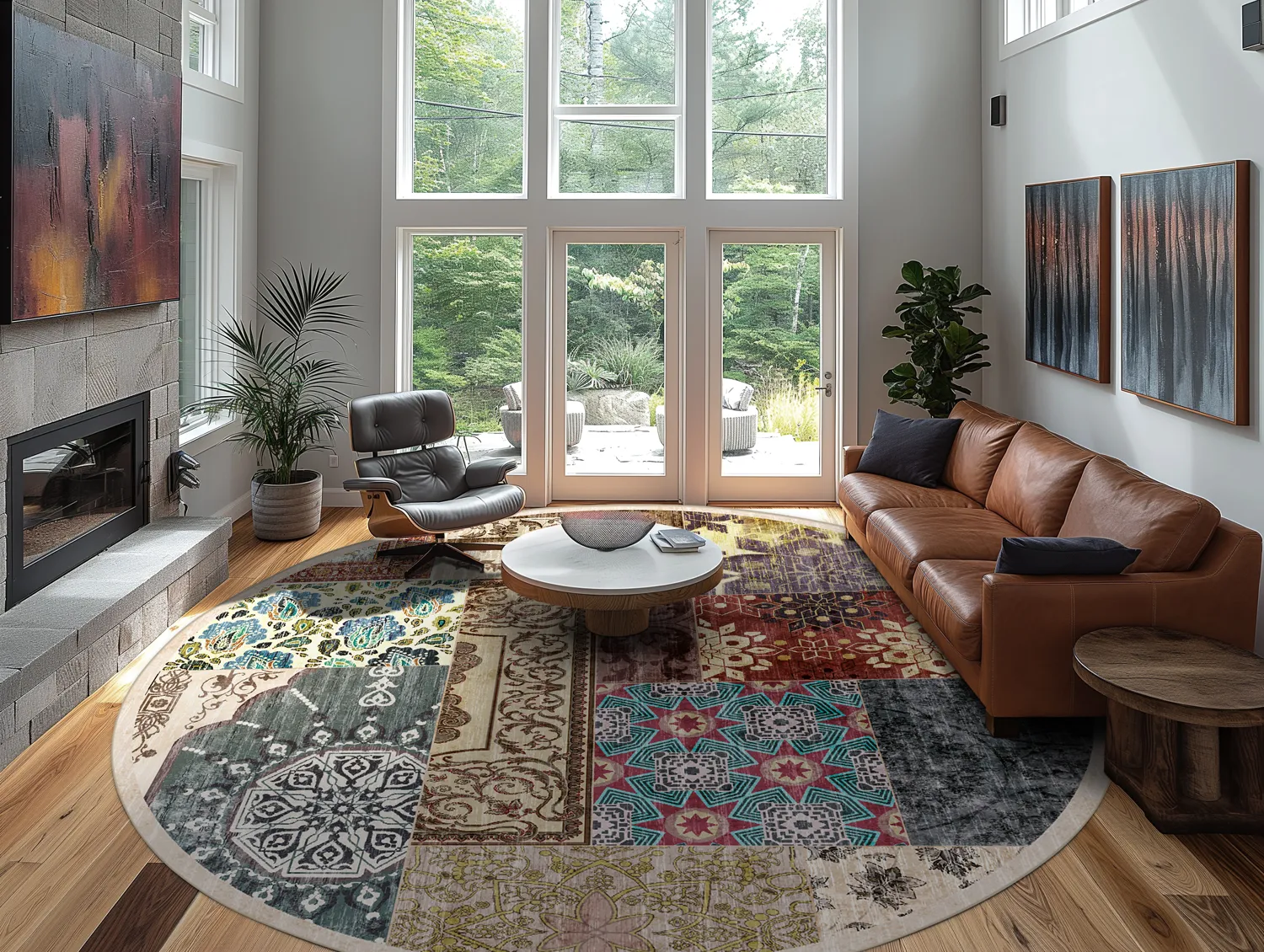 Round rug - Linosa (multi)