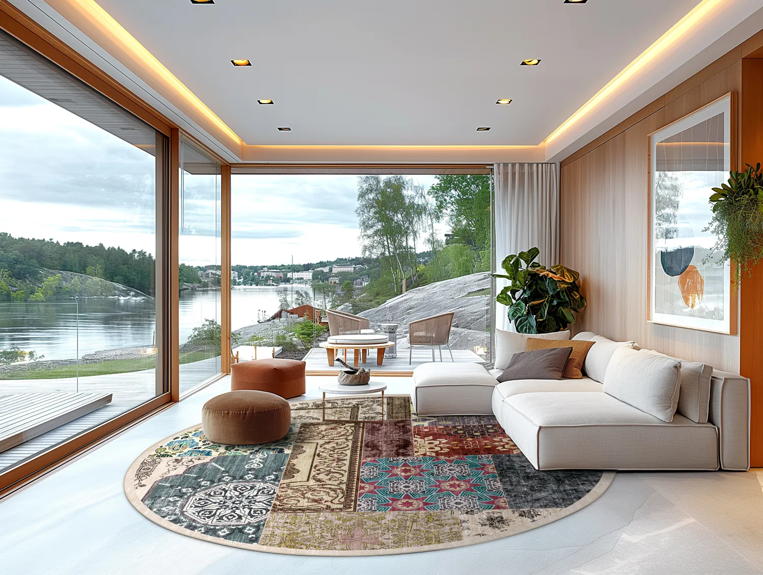 Round rug - Linosa (multi)