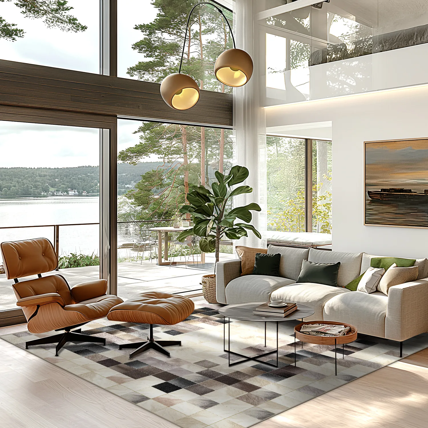 Wilton rug - Livada (white/multi)