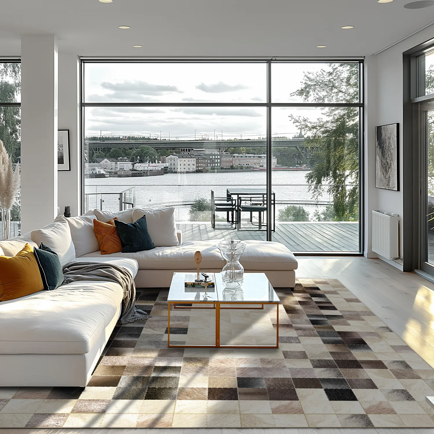 Wilton rug - Livada (white/multi)