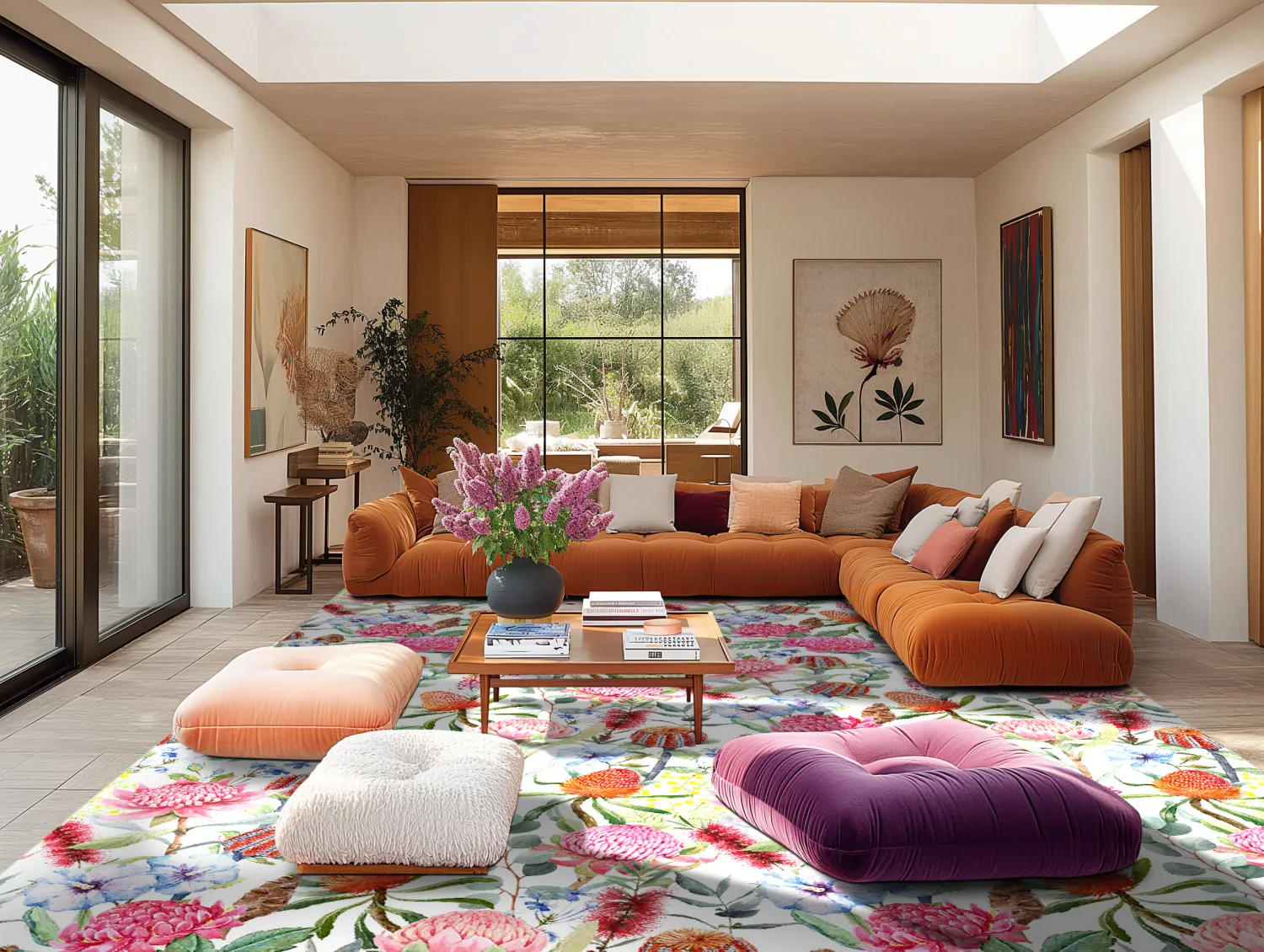 Wilton rug - Lois (pink/multi)