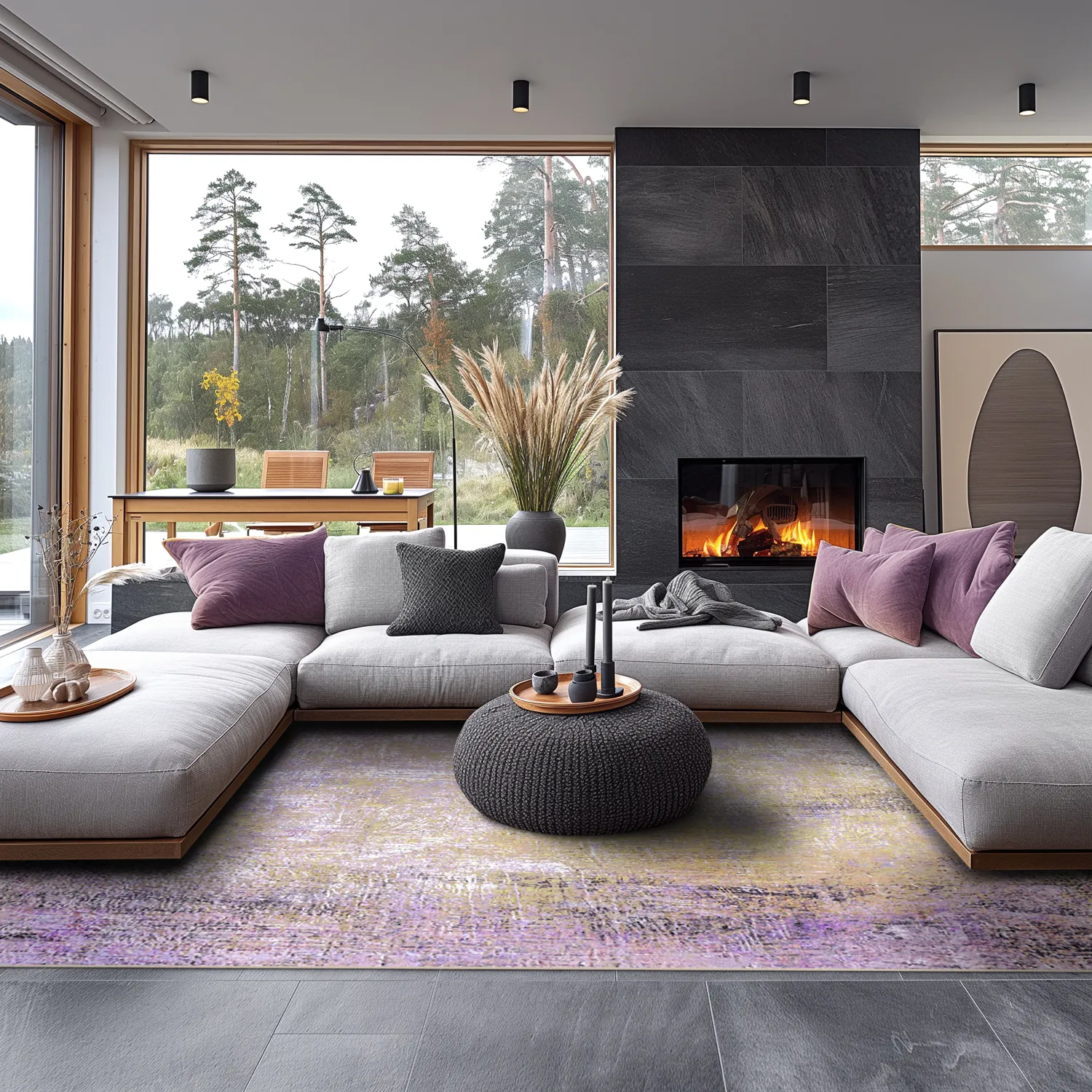 Wilton rug - Loures (purple)