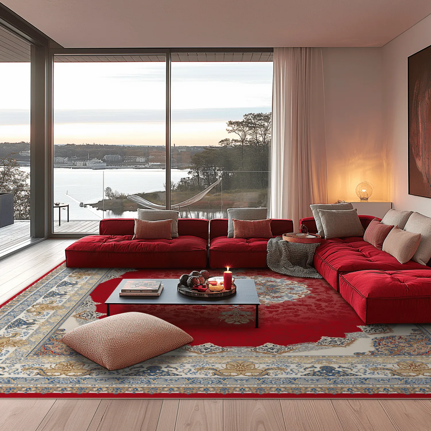 Wilton rug - Lukla (red)