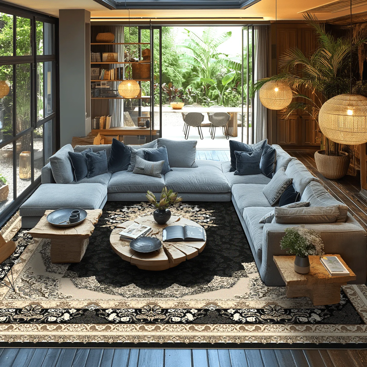 Wilton rug - Lukla (black)