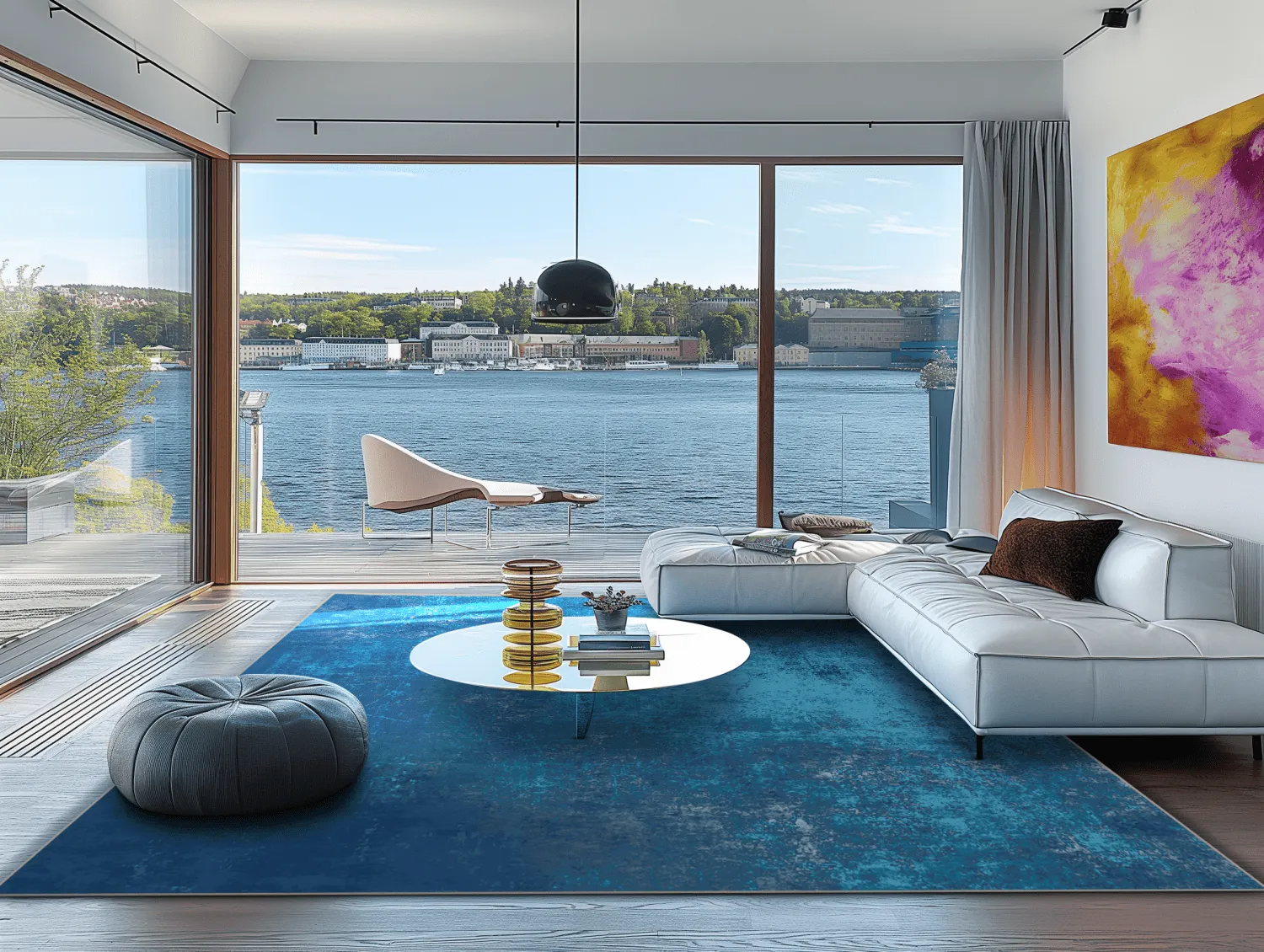 Wilton rug - Lynton (dark blue)
