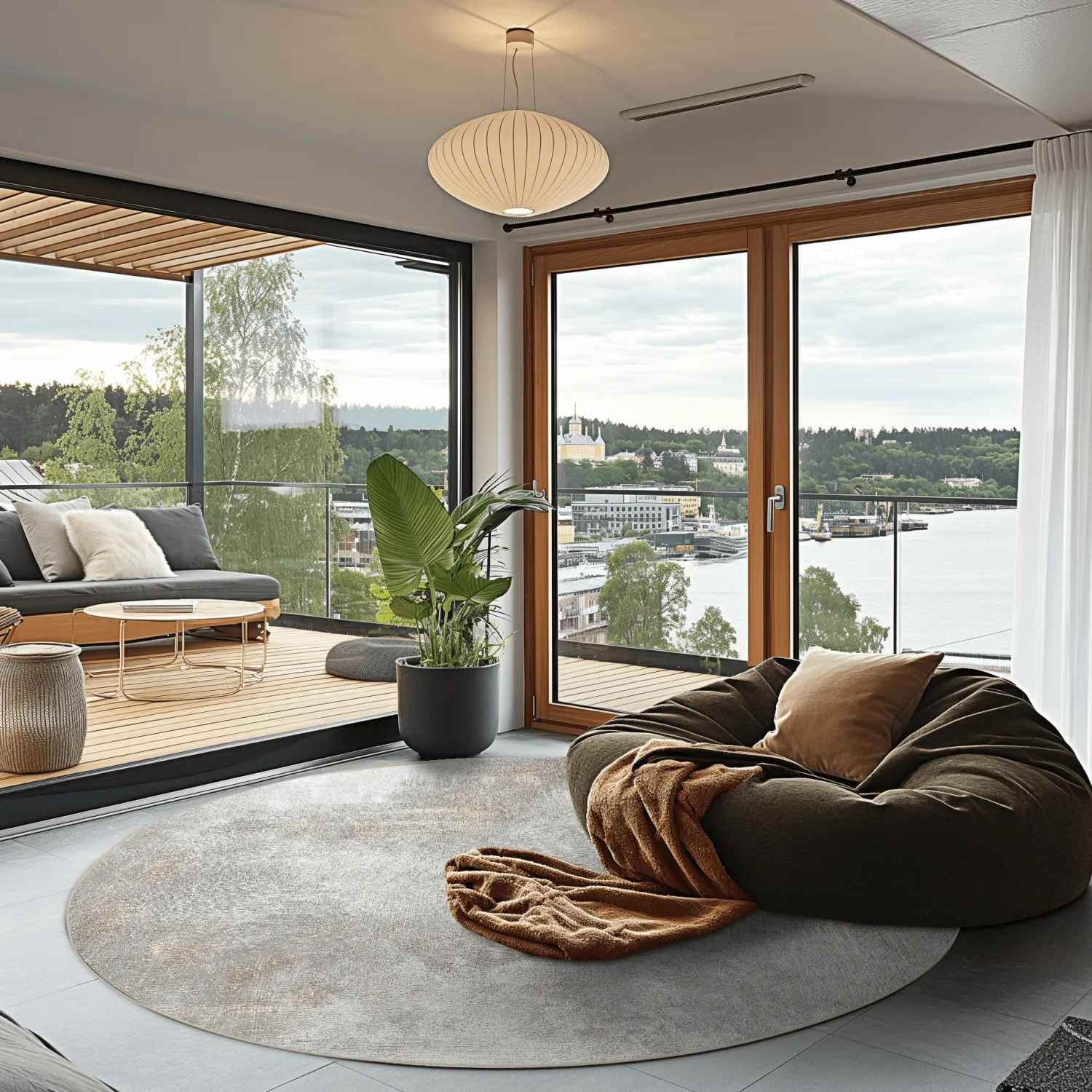 Round rug - Malaga (beige)