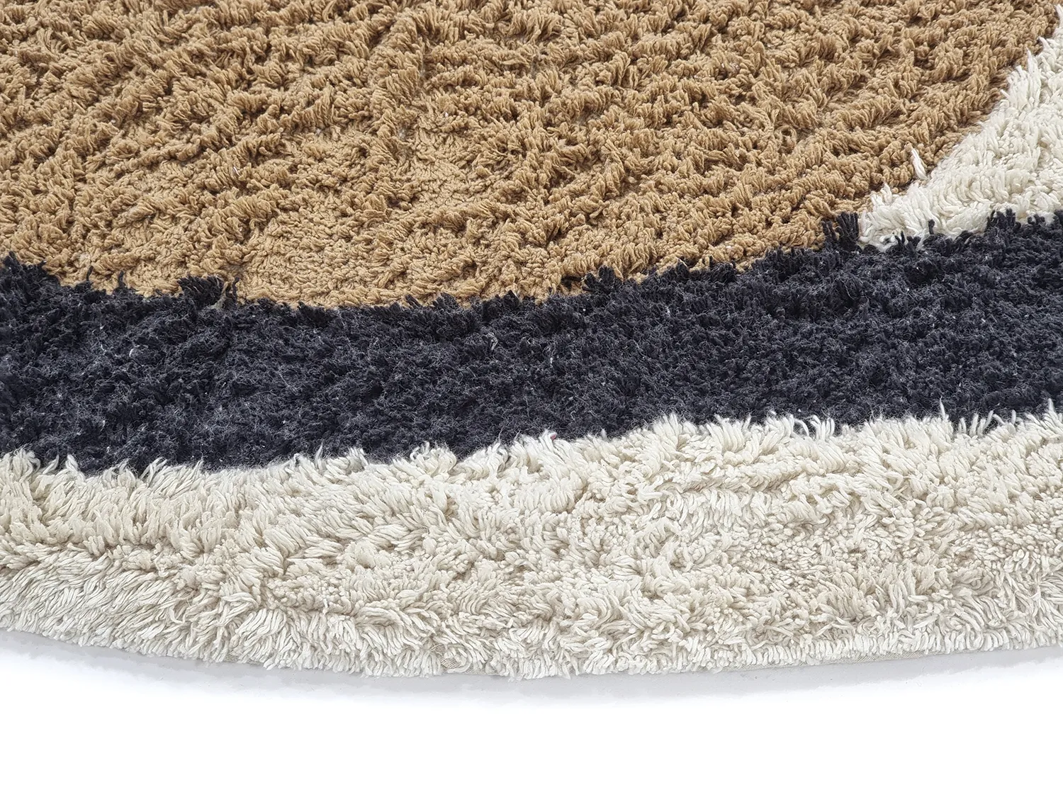 Round rug - Mantona Natural Cotton Shaggy (multi)
