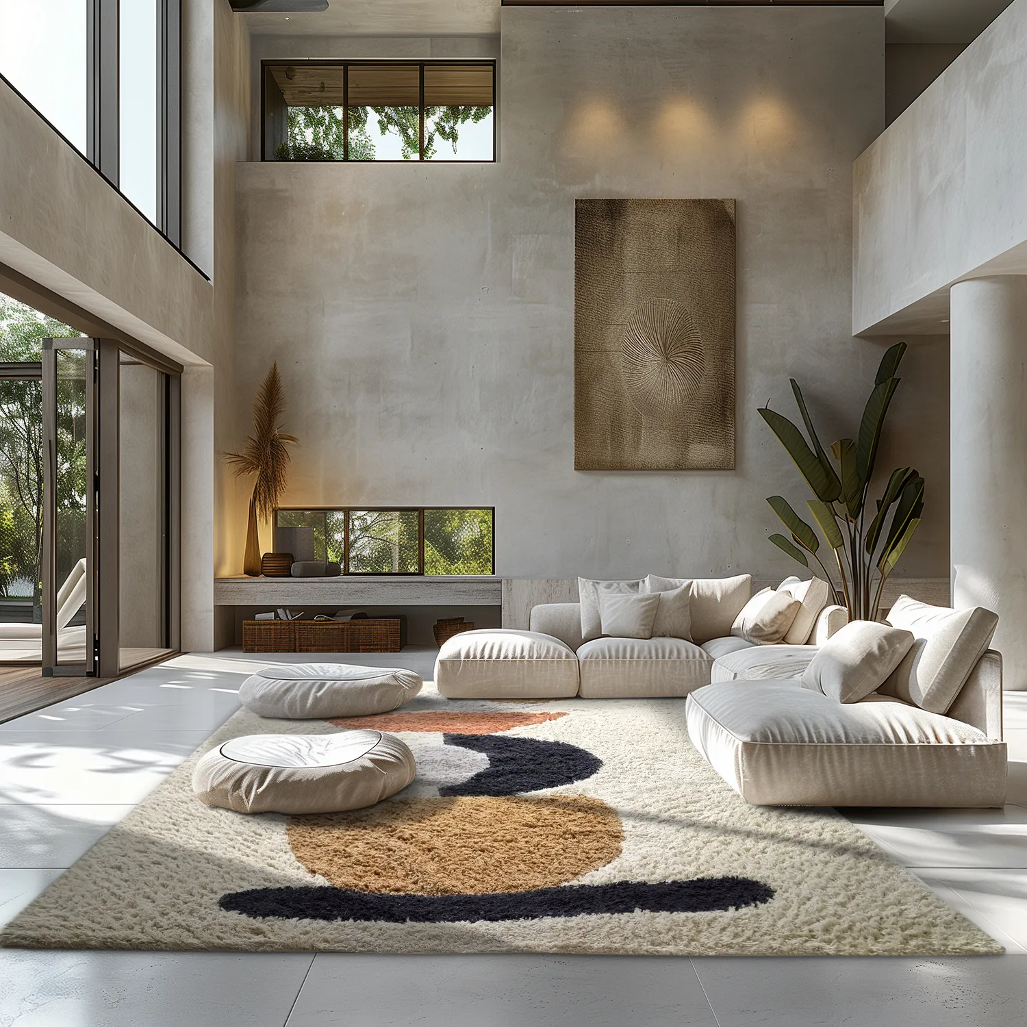 Shaggy rugs - Mantona Natural Cotton Shaggy (multi)