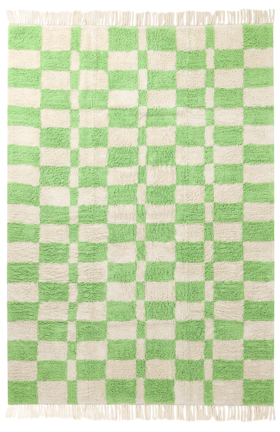 Shaggy rugs - Maranello Natural Cotton Shaggy (green)