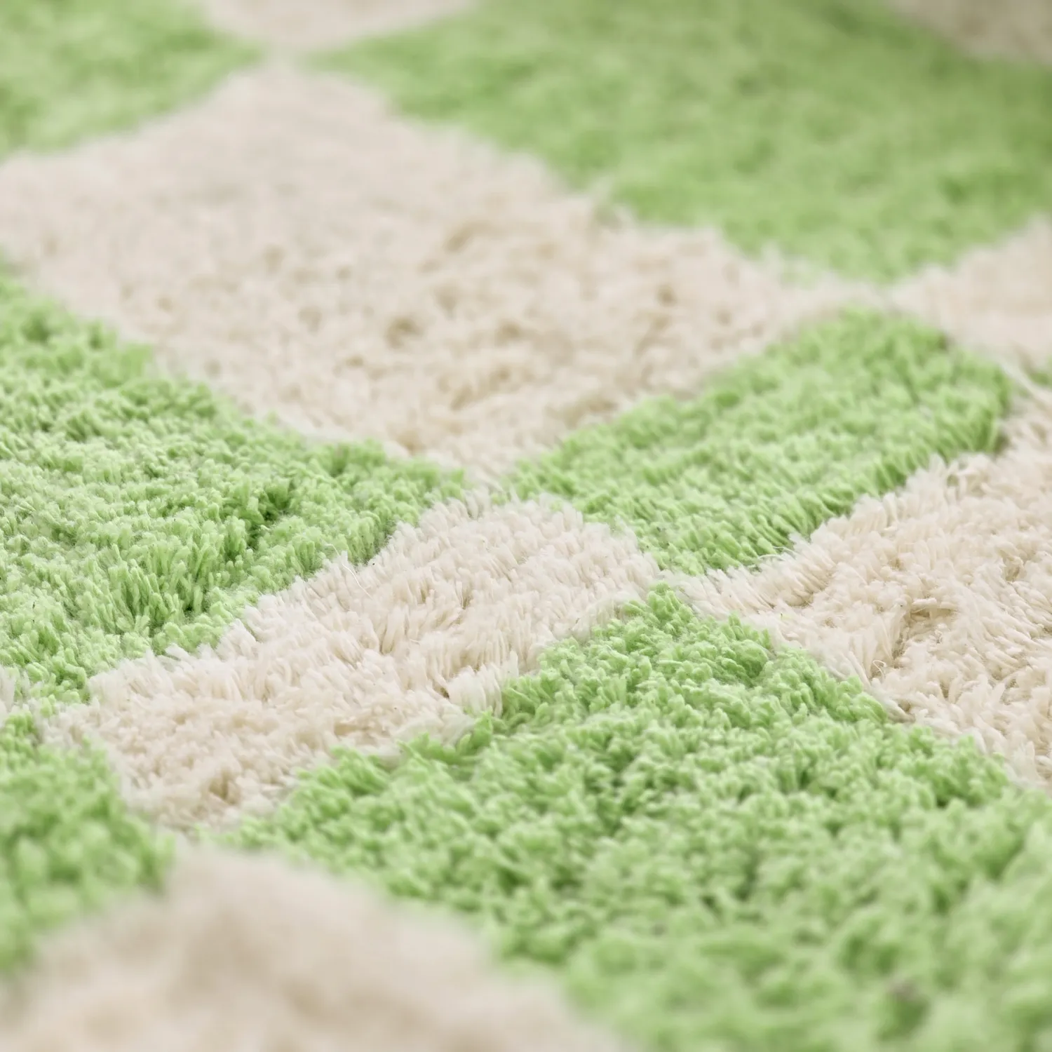 Shaggy rugs - Maranello Natural Cotton Shaggy (green)
