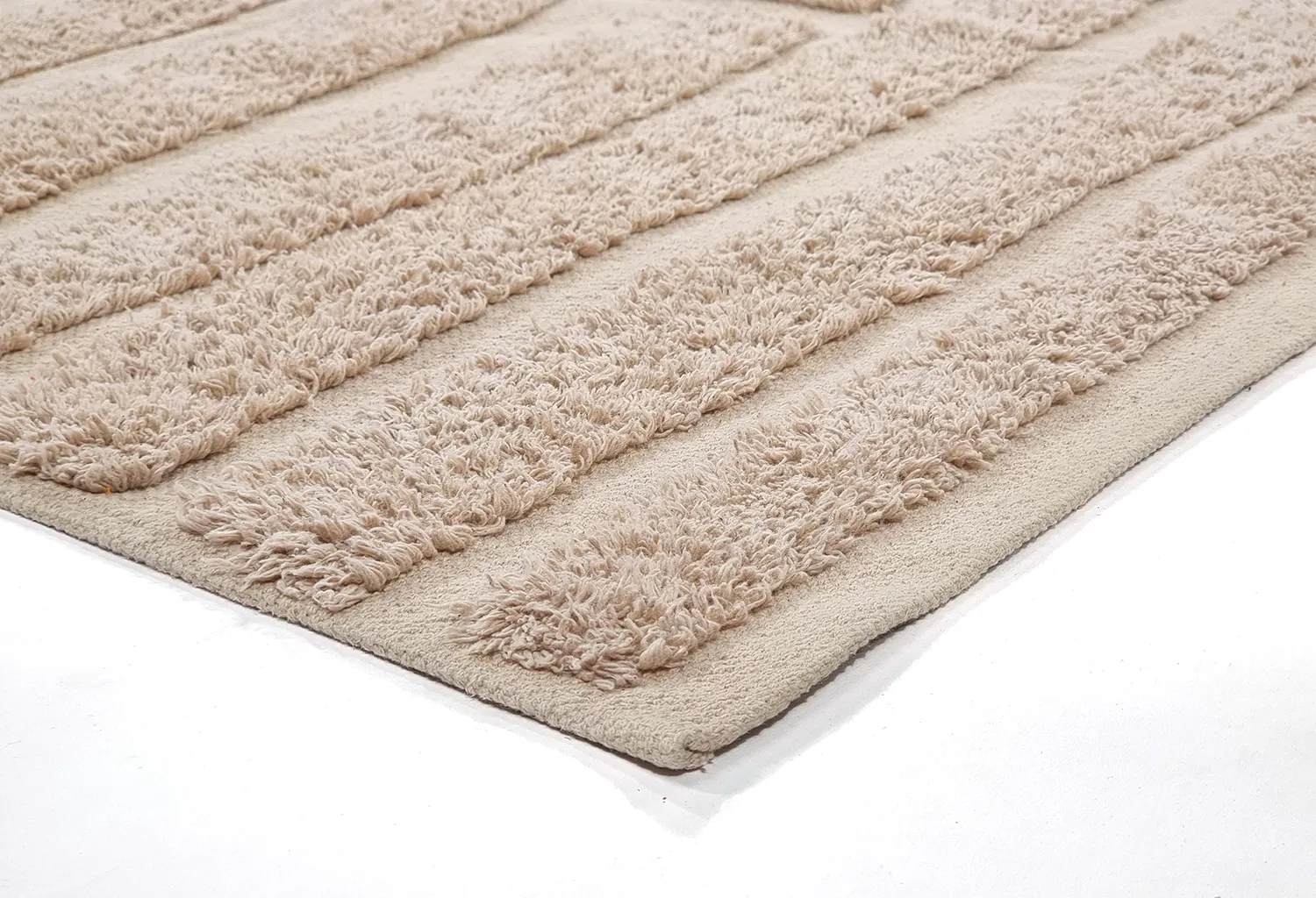 Shaggy rugs - Margo Natural Cotton Shaggy (beige)