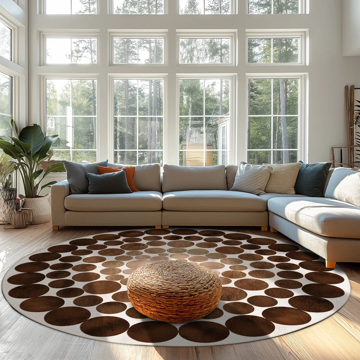 Round rug - Marineo (brown)