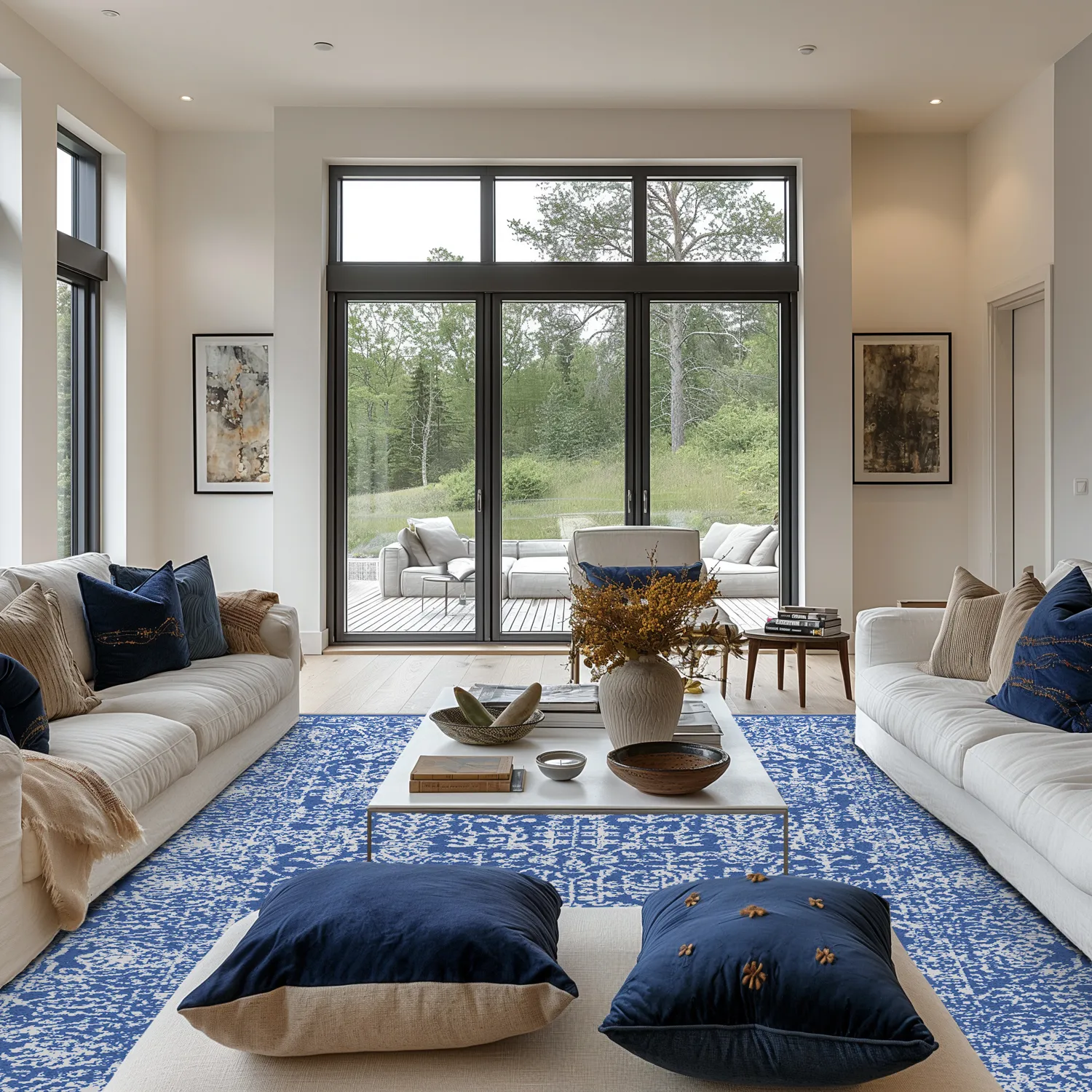 Wilton rug - Menfi (blue)