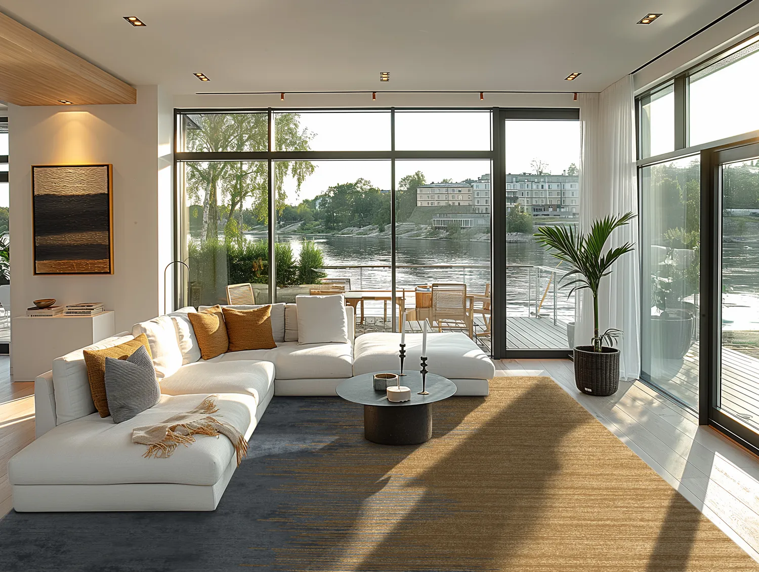 Wilton rug - Mileto (grey/gold)