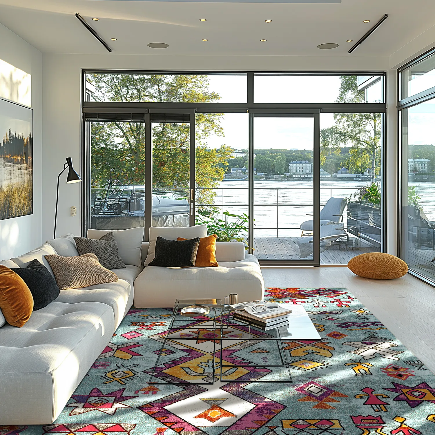 Wilton rug - Misare (blue/multi)