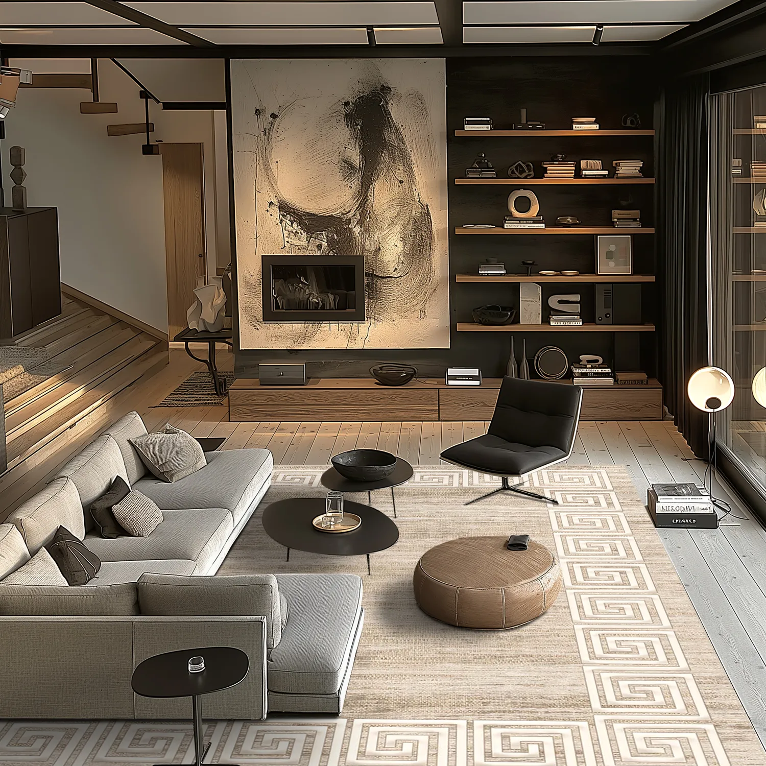 Wilton rug - Mytos (beige/white)