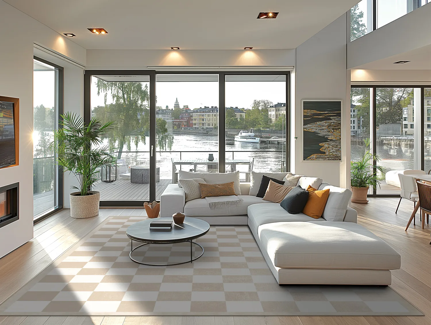 Wilton rug - Nevada (beige/white)