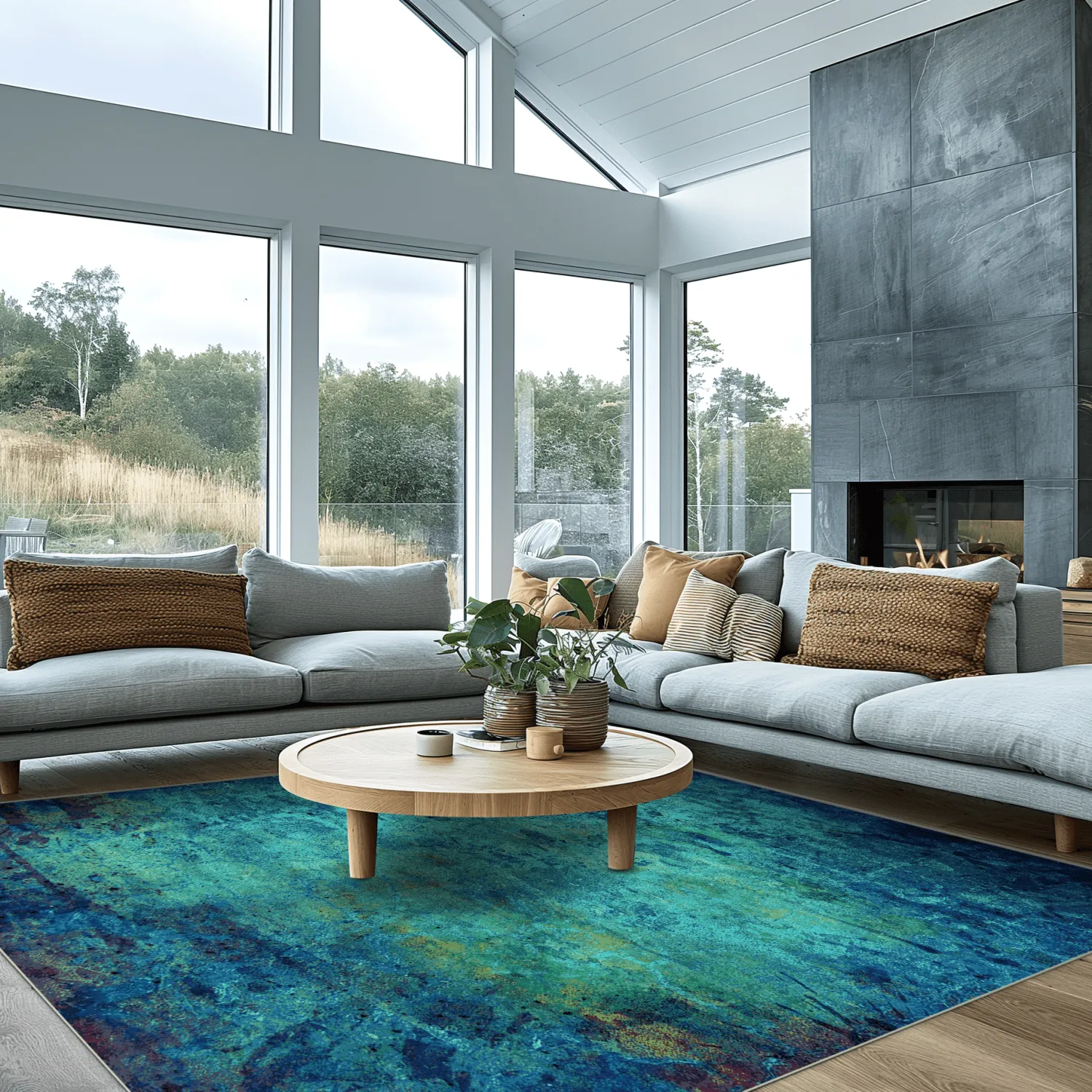 Wilton rug - Pardos (blue)