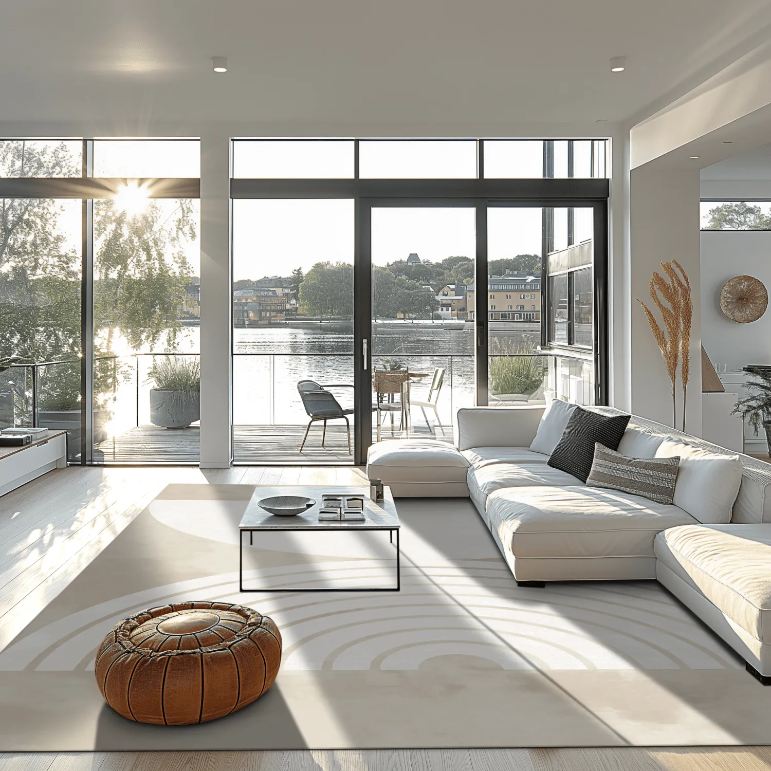 Wilton rug - Pau (beige/white)