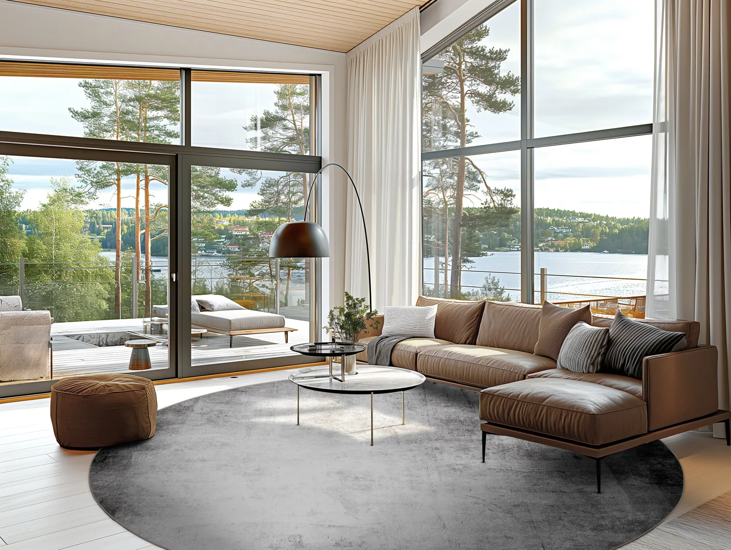 Round rug - Rosia (grey)