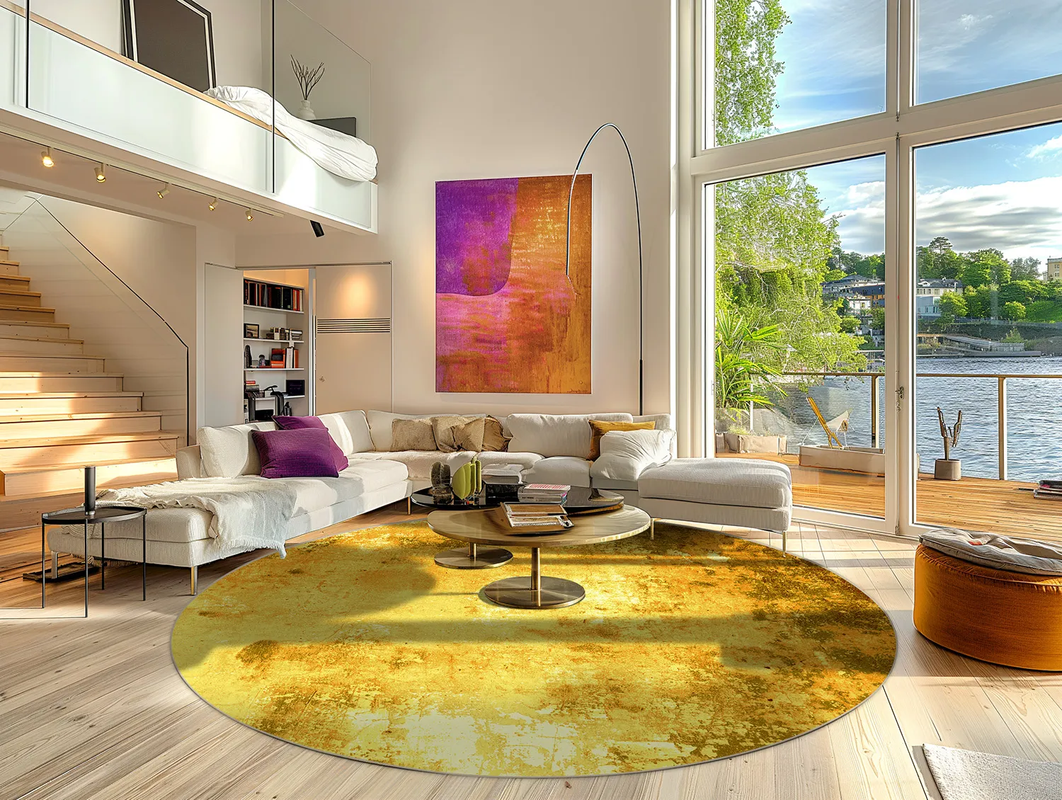 Round rug - Salitto (gold)