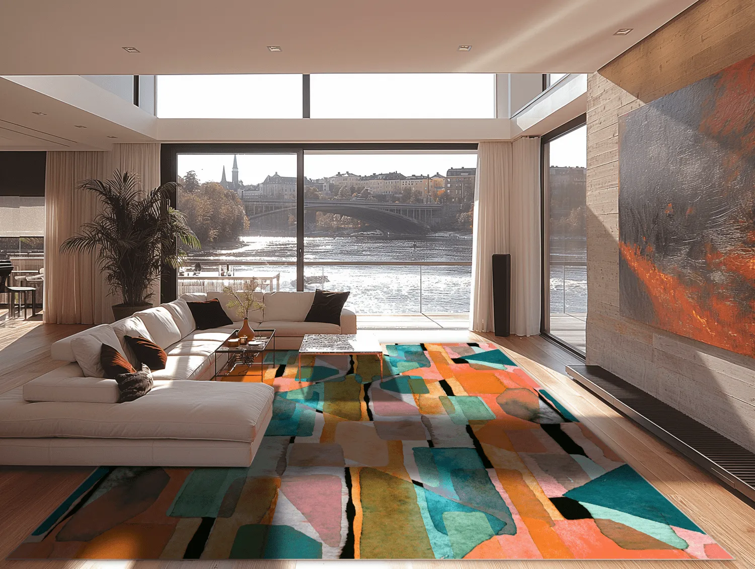 Wilton rug - Salome (orange/multi)