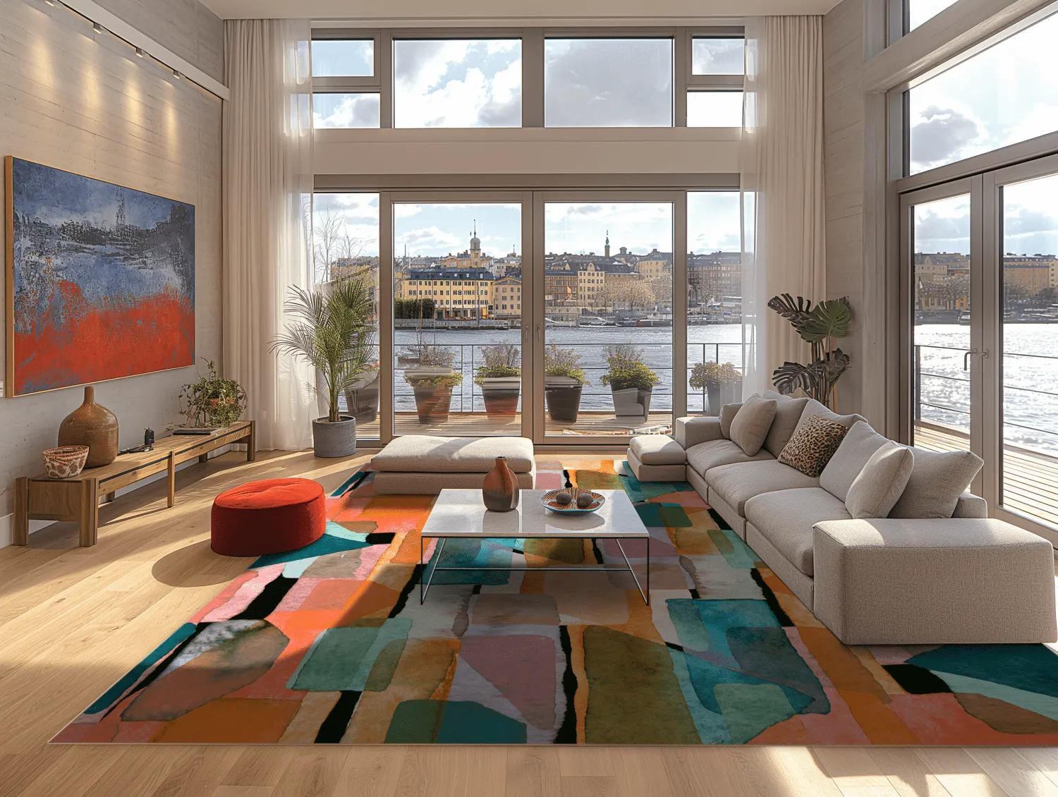 Wilton rug - Salome (orange/multi)