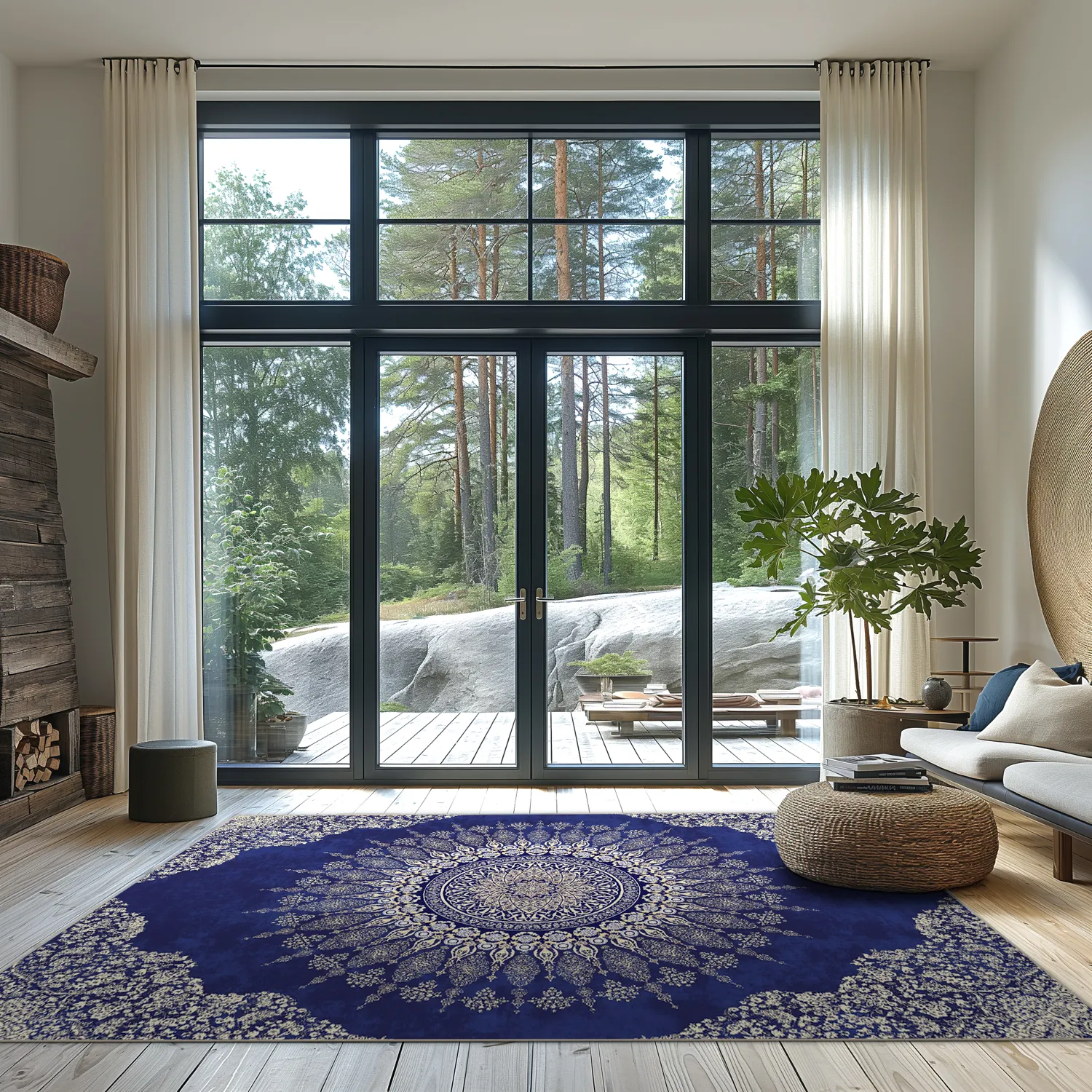 Wilton rug - Sandrigo (blue/beige)