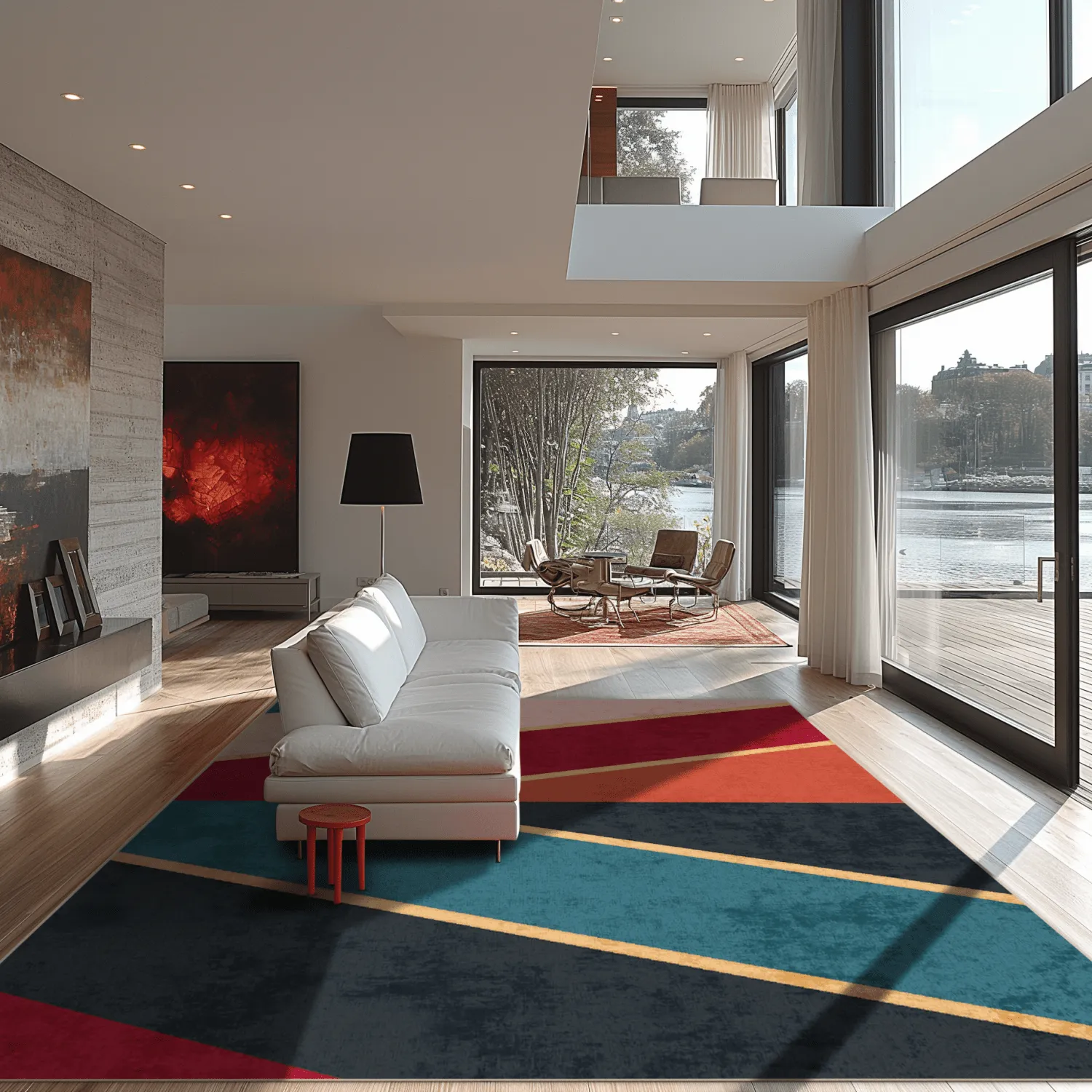 Wilton rug - Sanya (red/multi)
