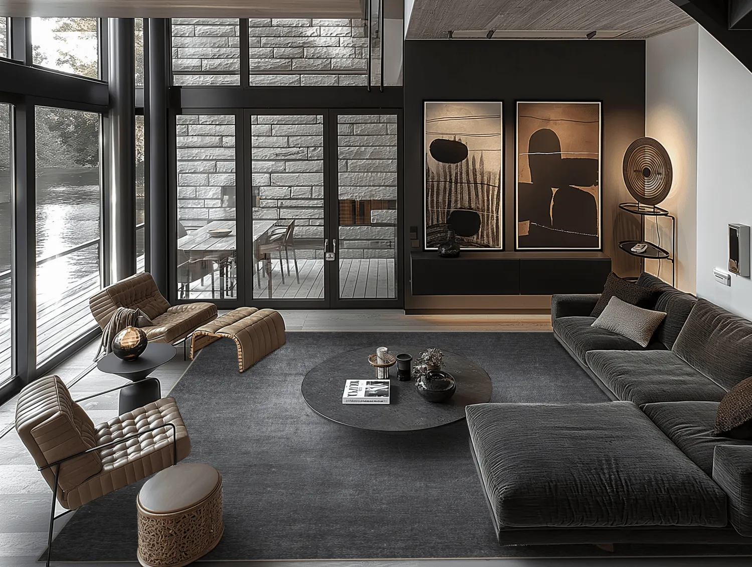 Wilton rug - Serifos (dark grey)
