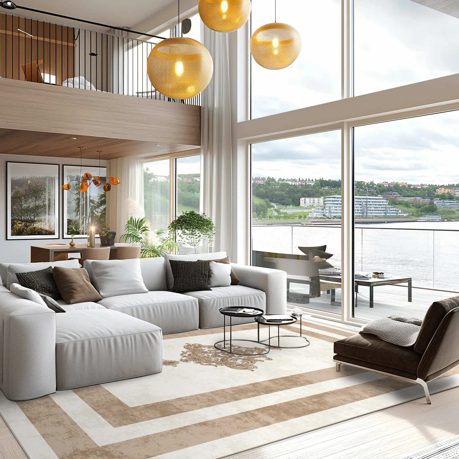 Wilton rug - Soros (beige/white)