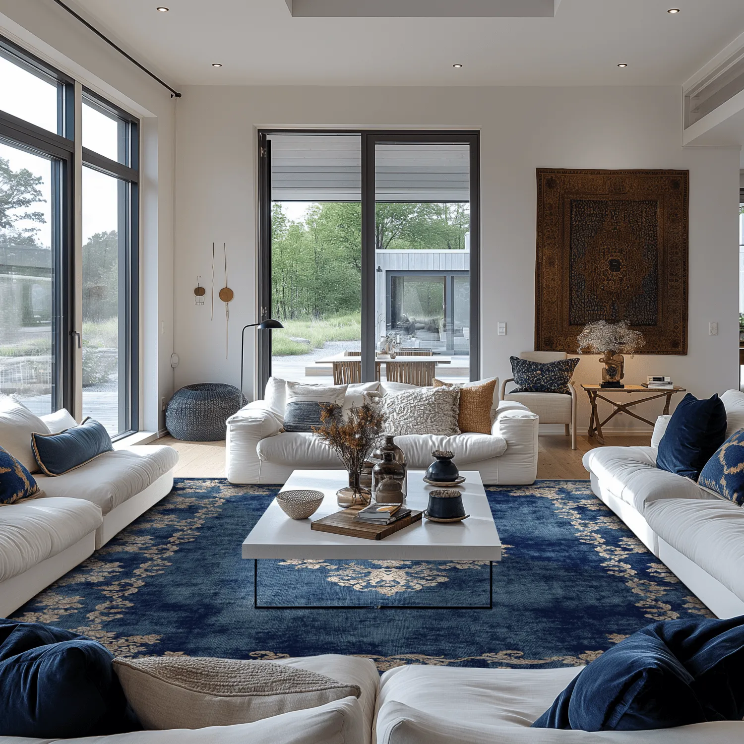 Wilton rug - Taknis (blue)