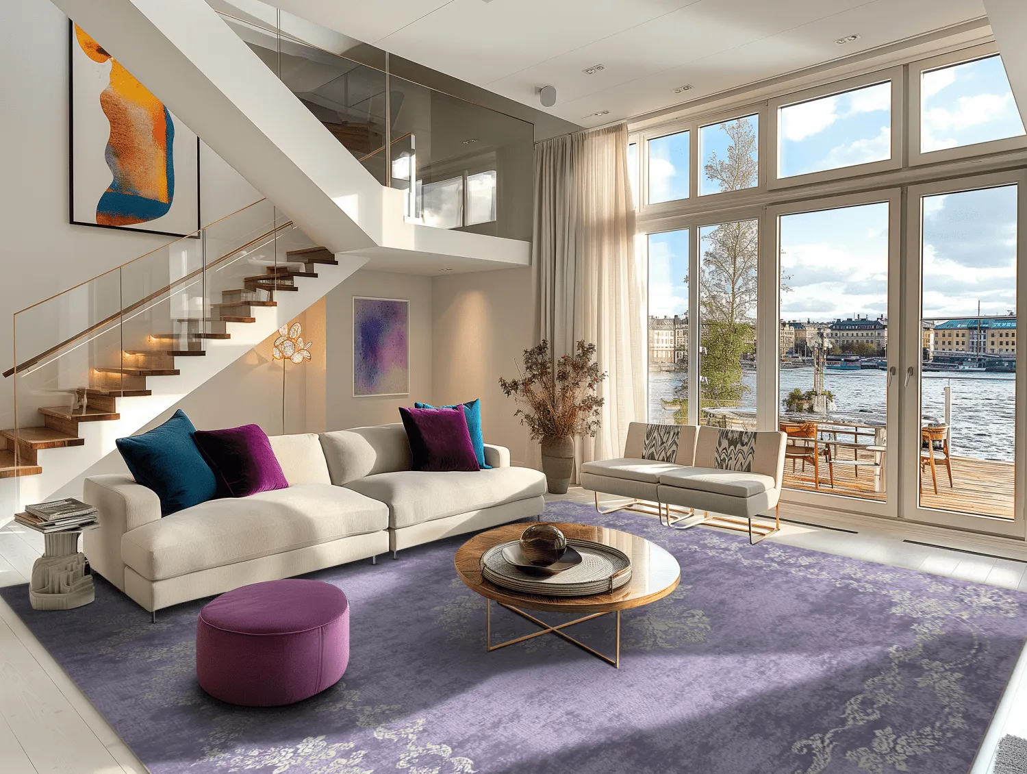 Wilton rug - Taknis (light purple)