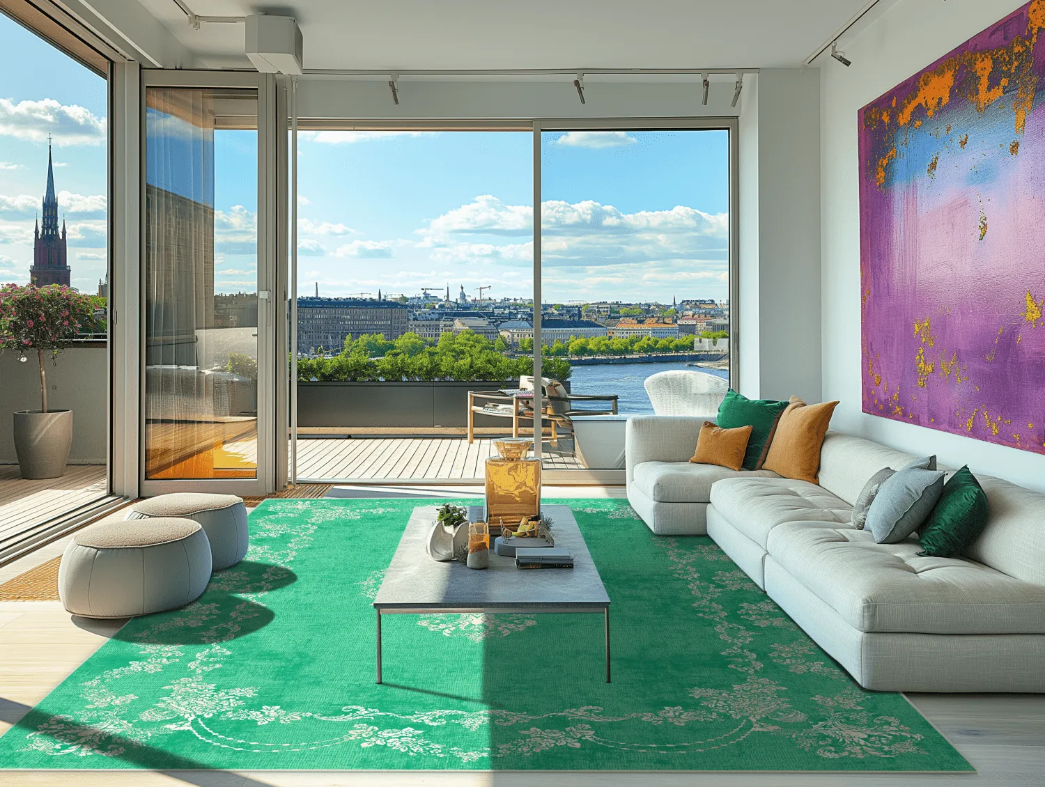 Wilton rug - Taknis (mintgreen)