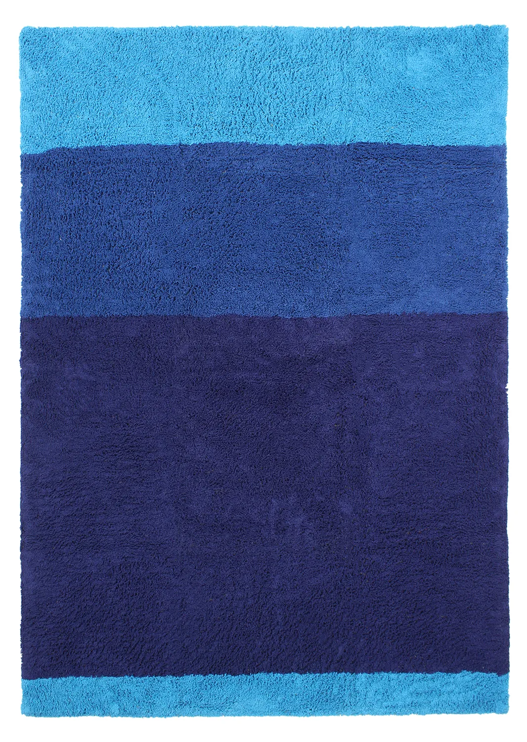 Shaggy rugs - Taro Natural Cotton Shaggy (blue)
