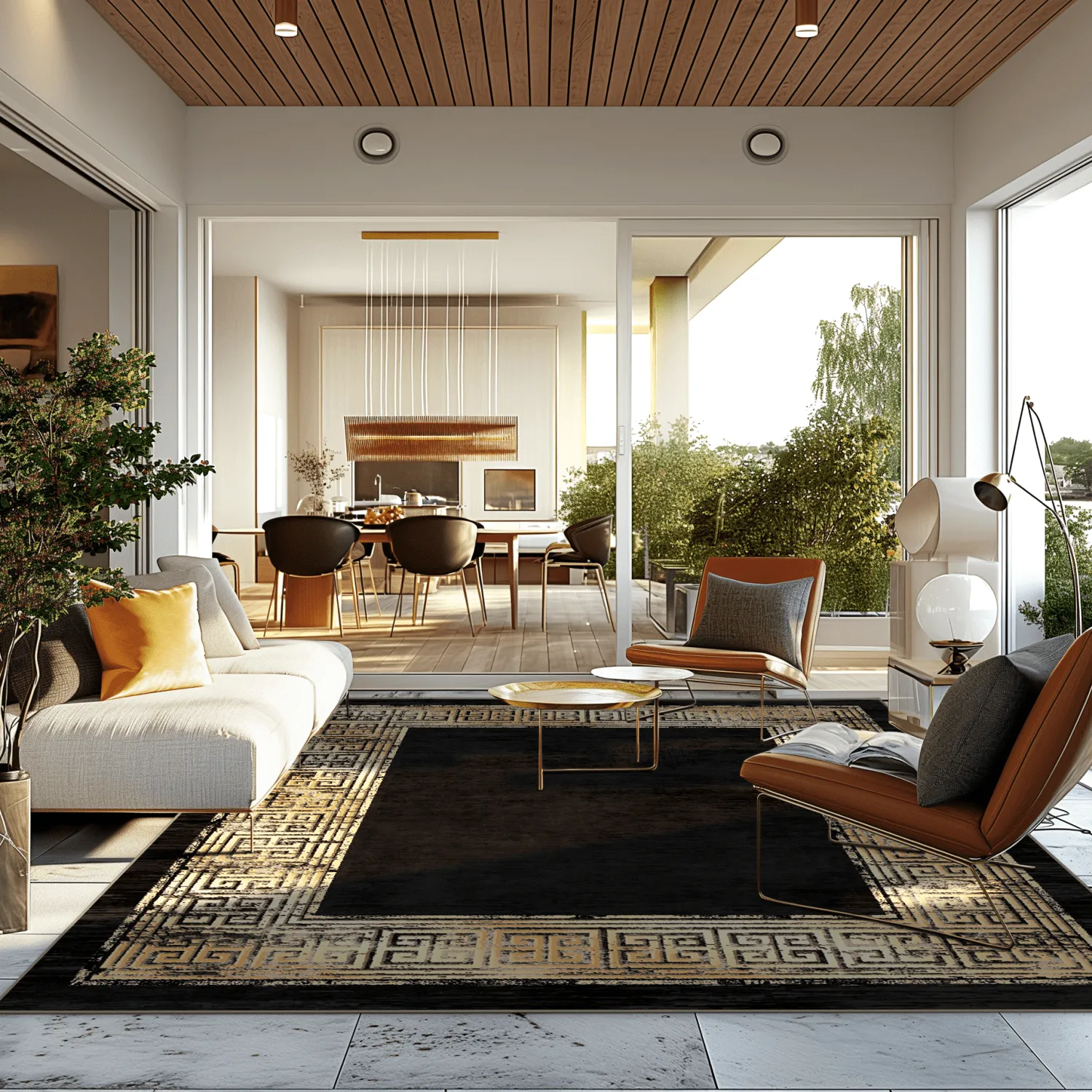 Wilton rug - Tilos (black)