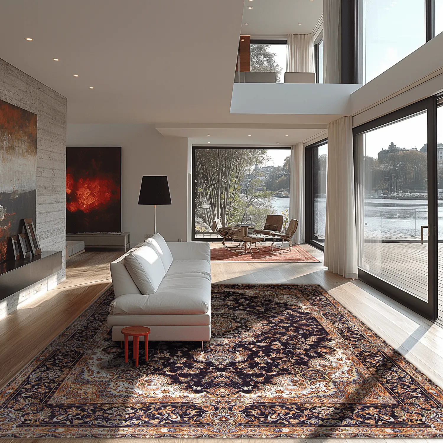 Wilton rug - Vakifli (black/multi)