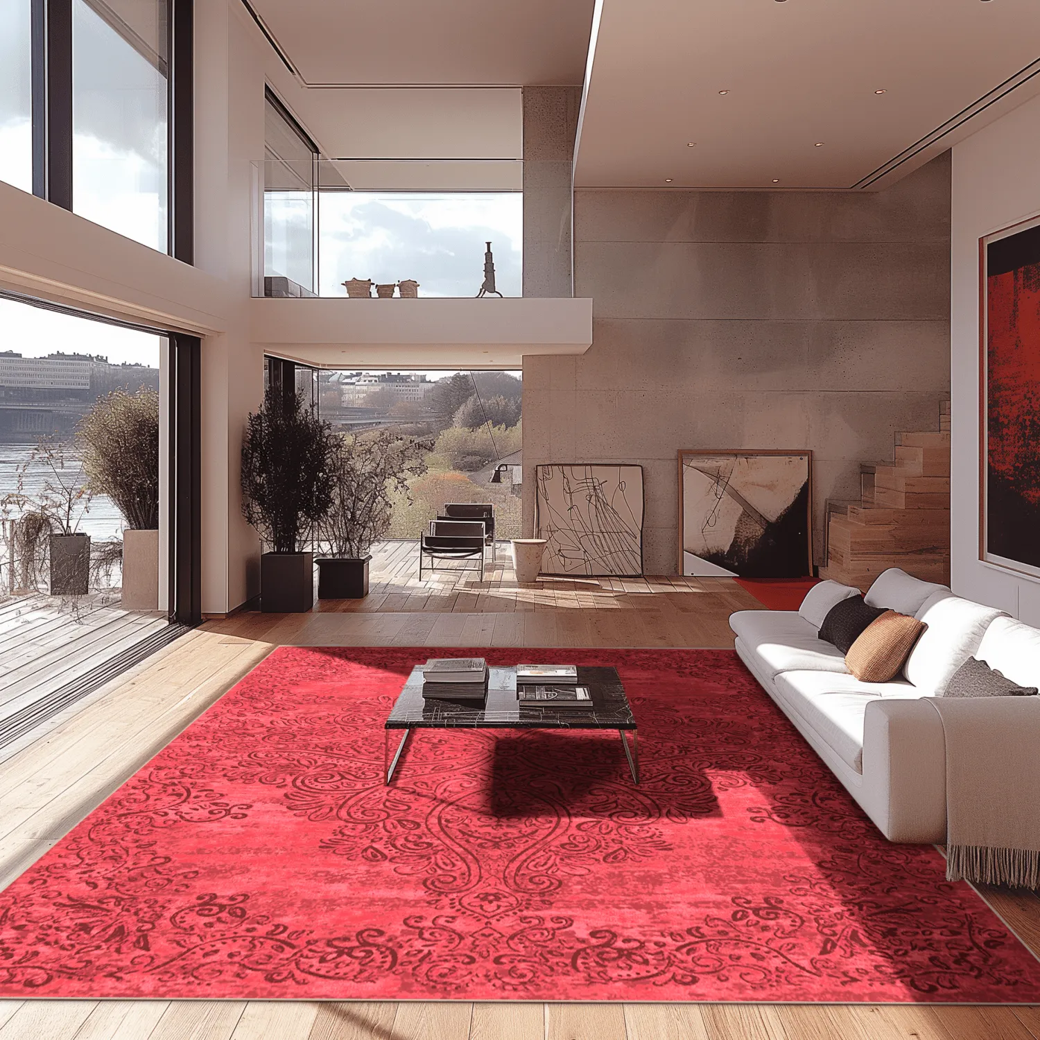 Wilton rug - Valenza (red)