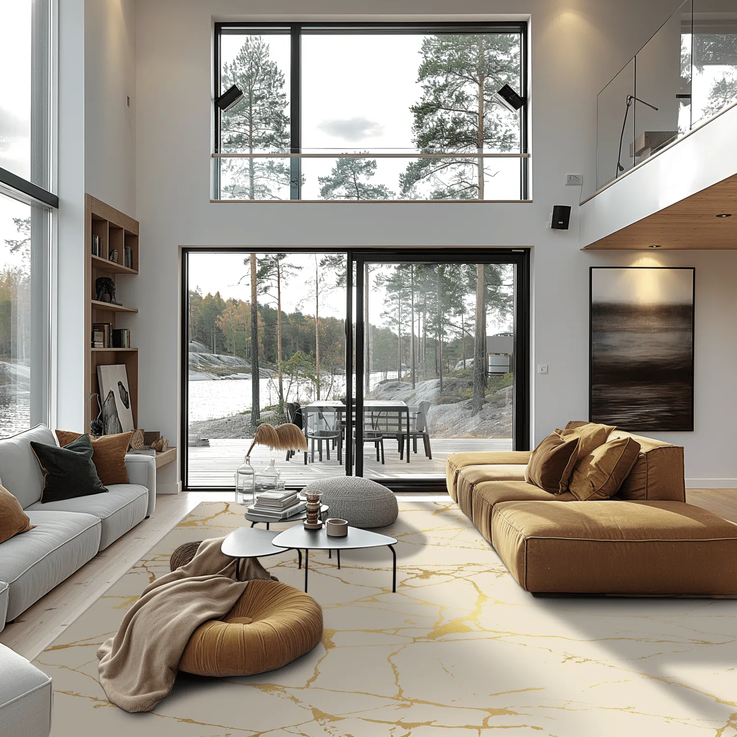 Wilton rug - Vieste (beige/gold)