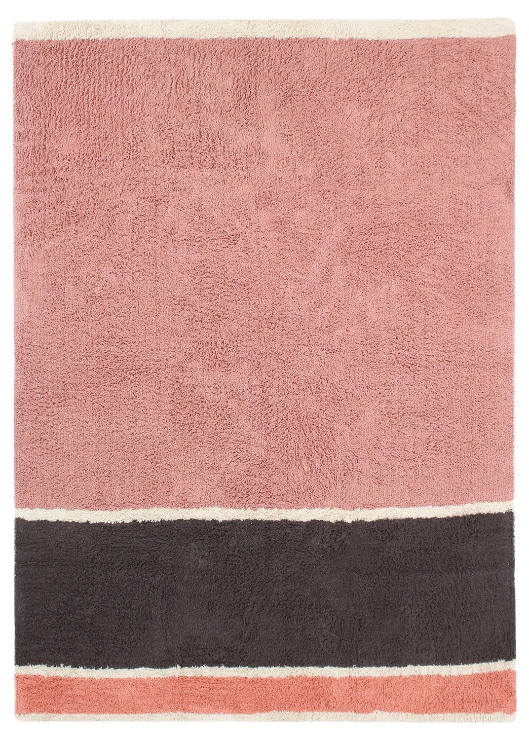 Shaggy rugs - Vinci Natural Cotton Shaggy (pink)