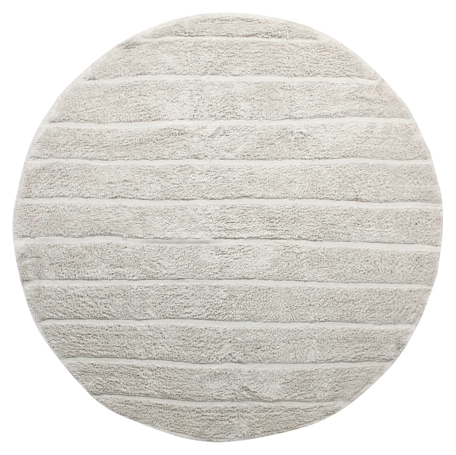Round rug - Willow Natural Cotton Shaggy (greige)