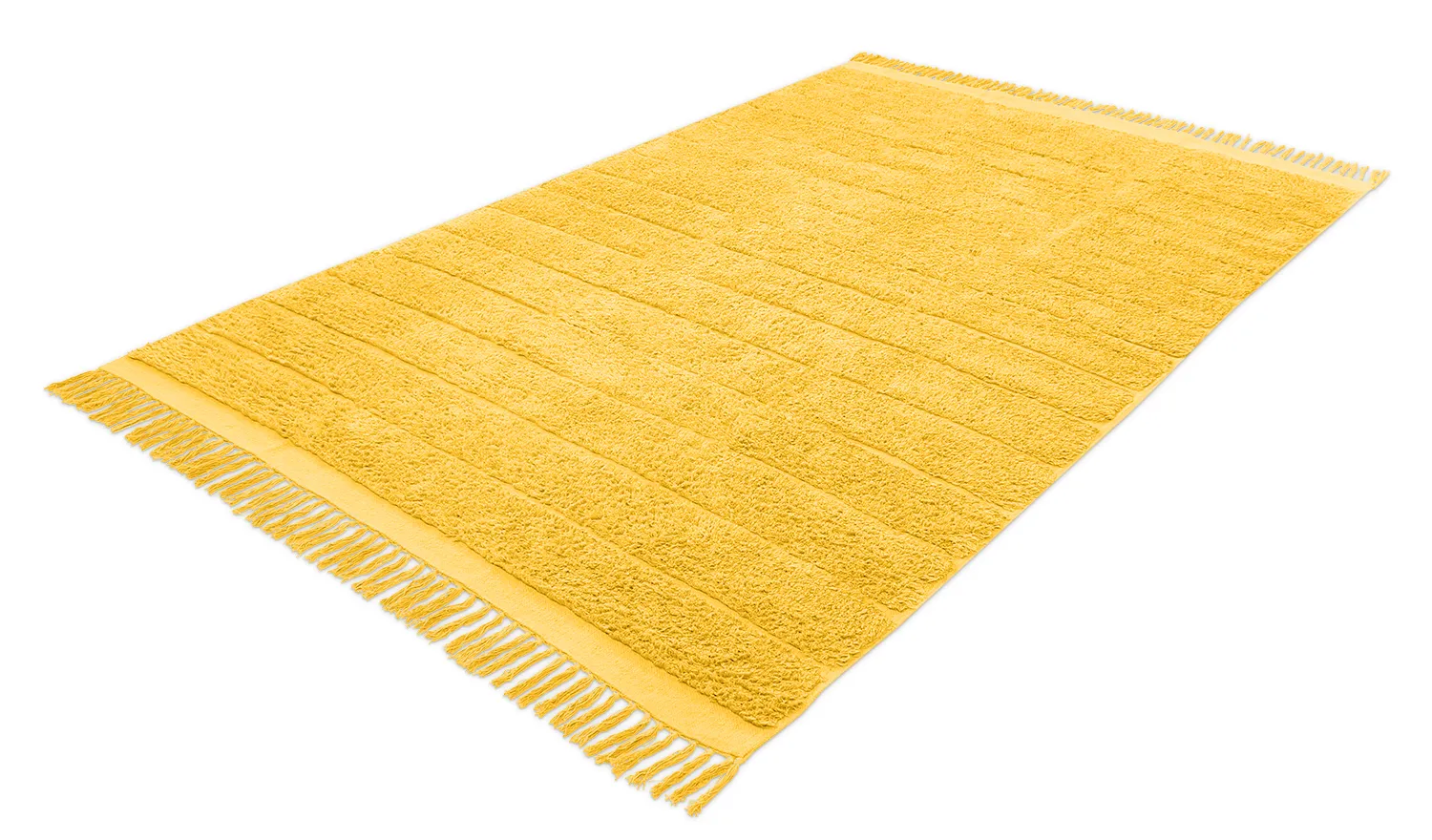 Shaggy rugs - Willow Natural Cotton Shaggy (yellow)
